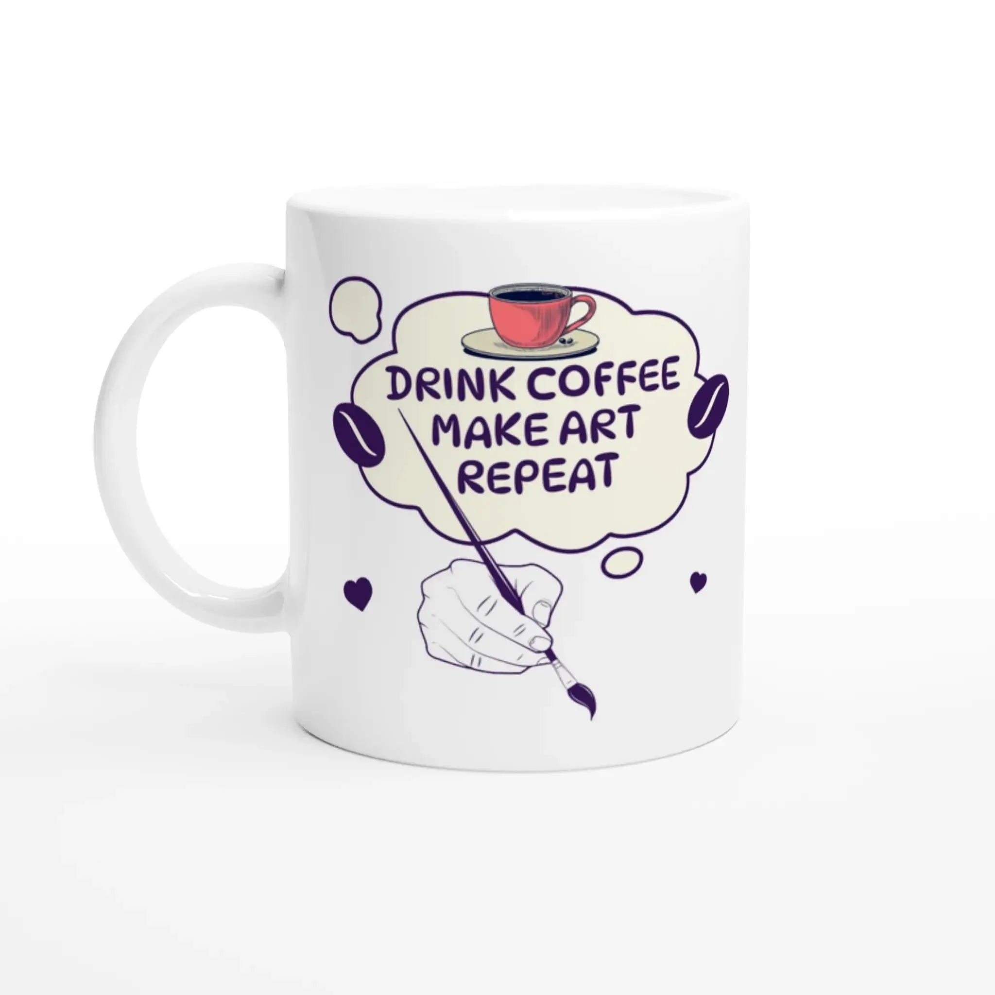 White 11oz Ceramic Mug - Mood In A Mug