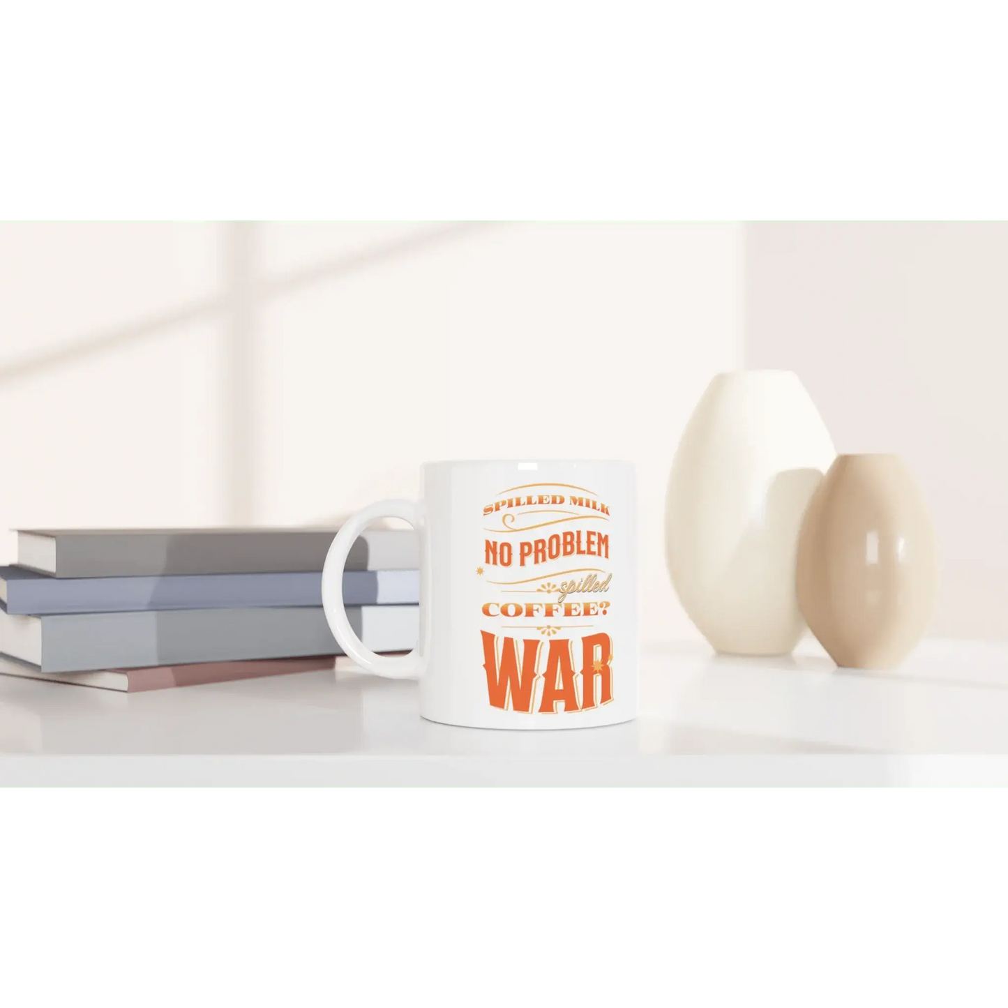 White 11oz Ceramic Mug - Mood In A Mug