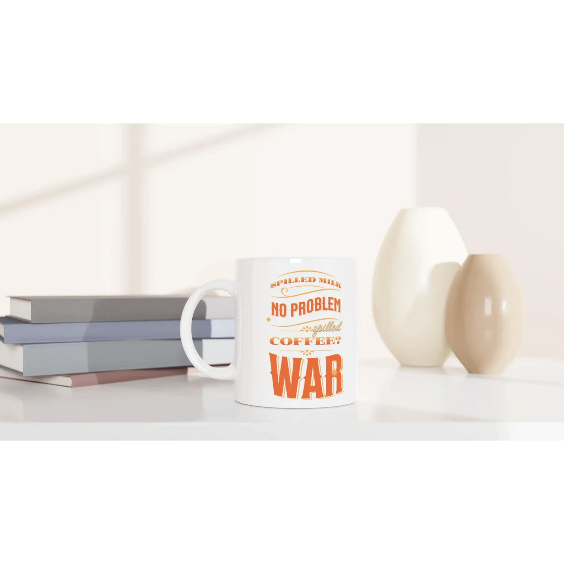 White 11oz Ceramic Mug - Mood In A Mug