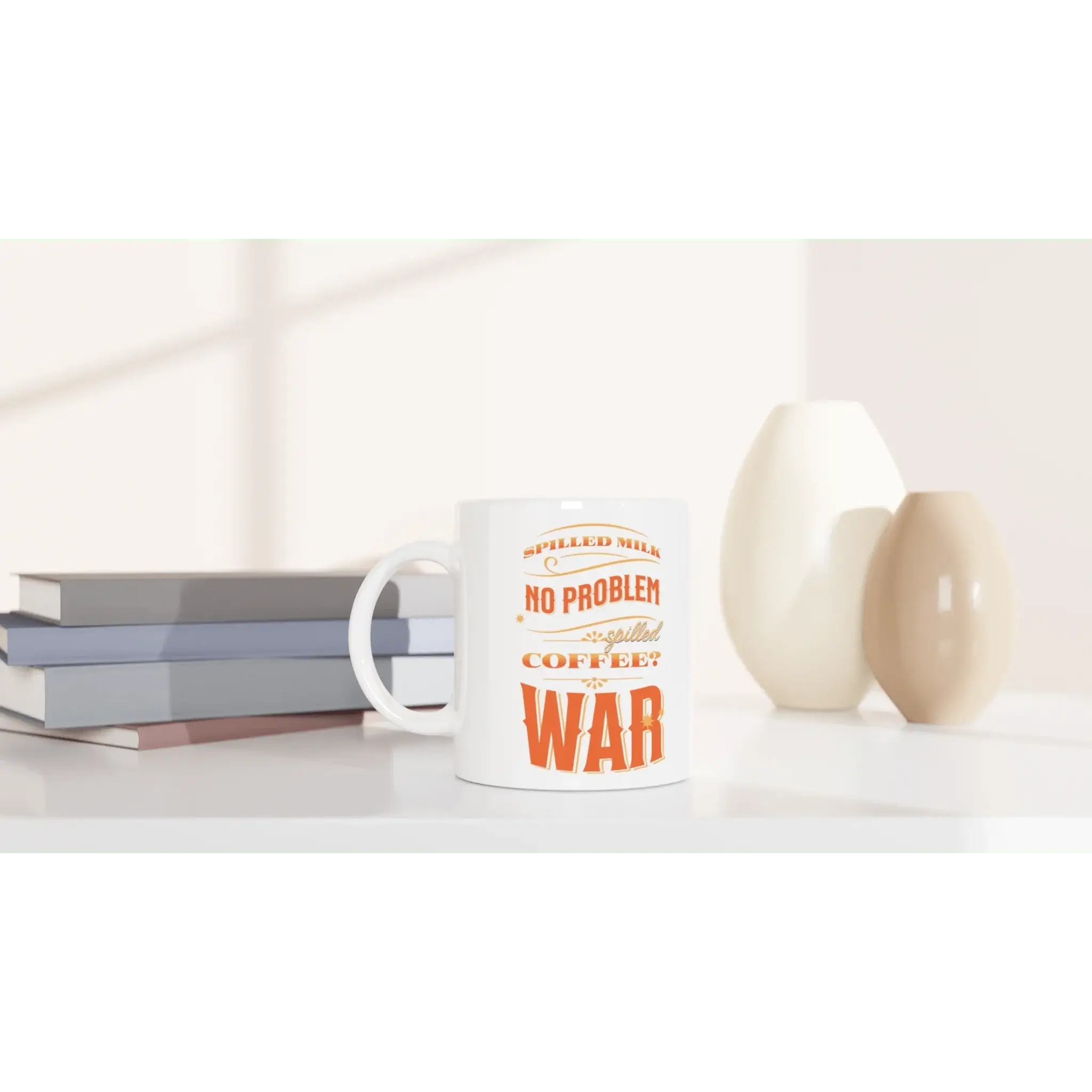 White 11oz Ceramic Mug - Mood In A Mug