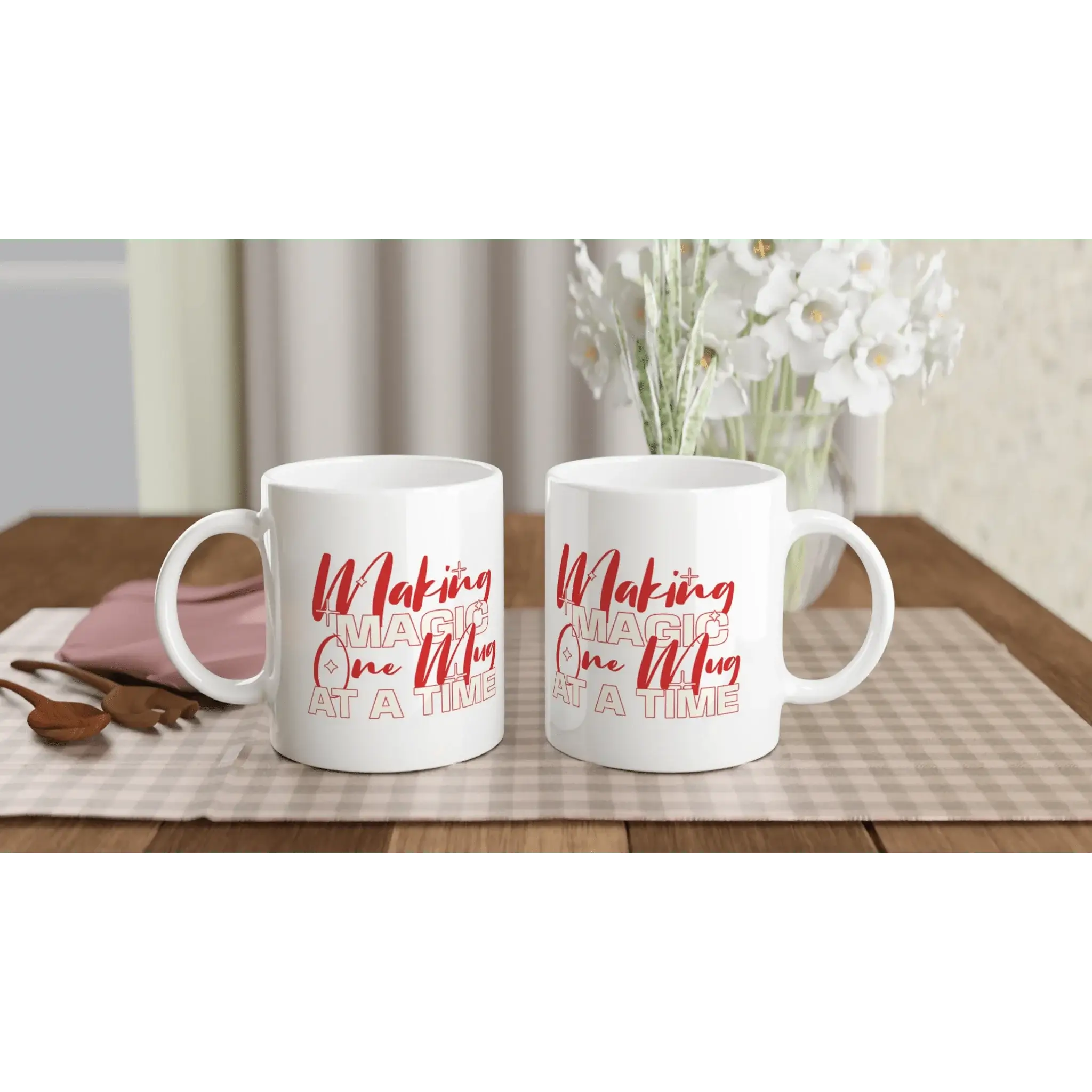 White 11oz Ceramic Mug - Mood In A Mug