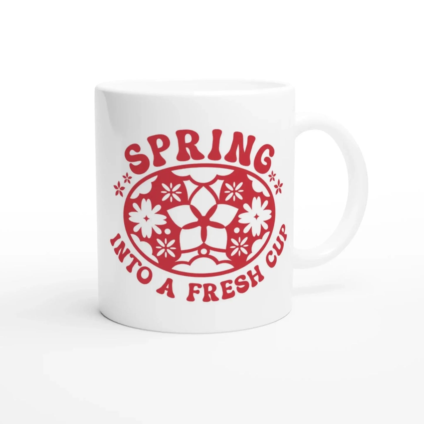 White 11oz Ceramic Mug - Mood In A Mug