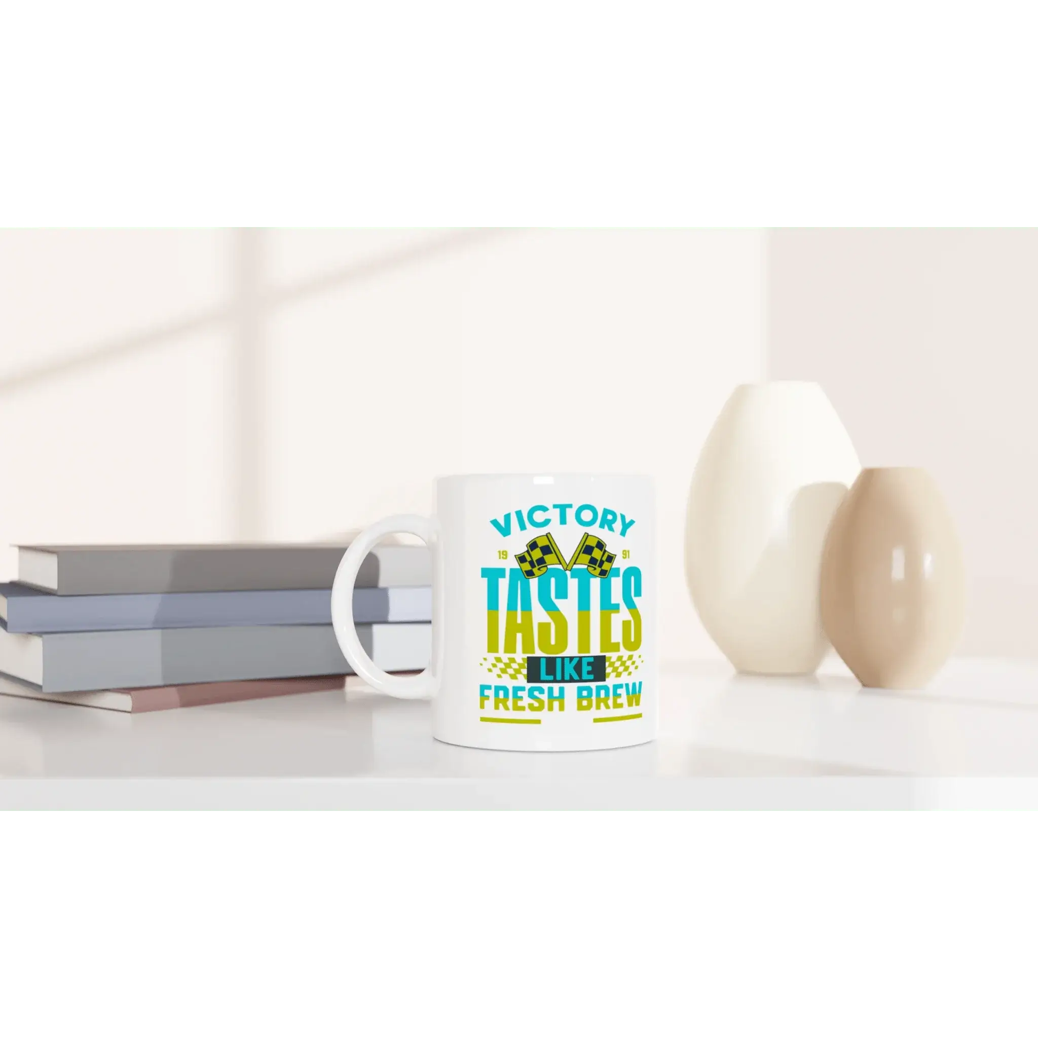 White 11oz Ceramic Mug - Mood In A Mug