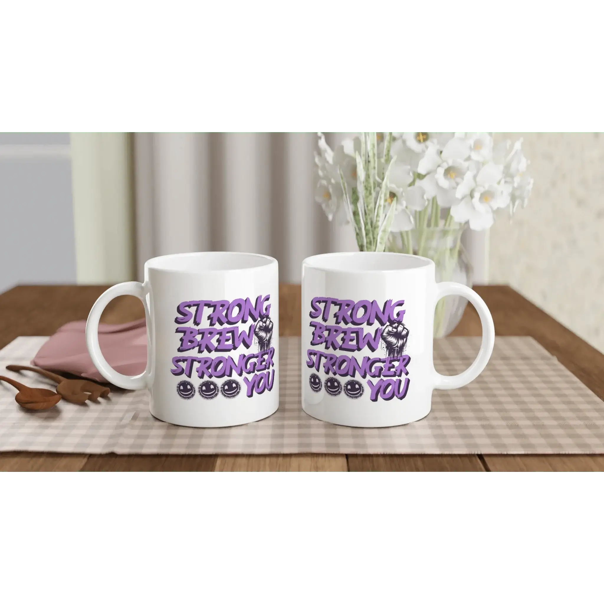 White 11oz Ceramic Mug - Mood In A Mug