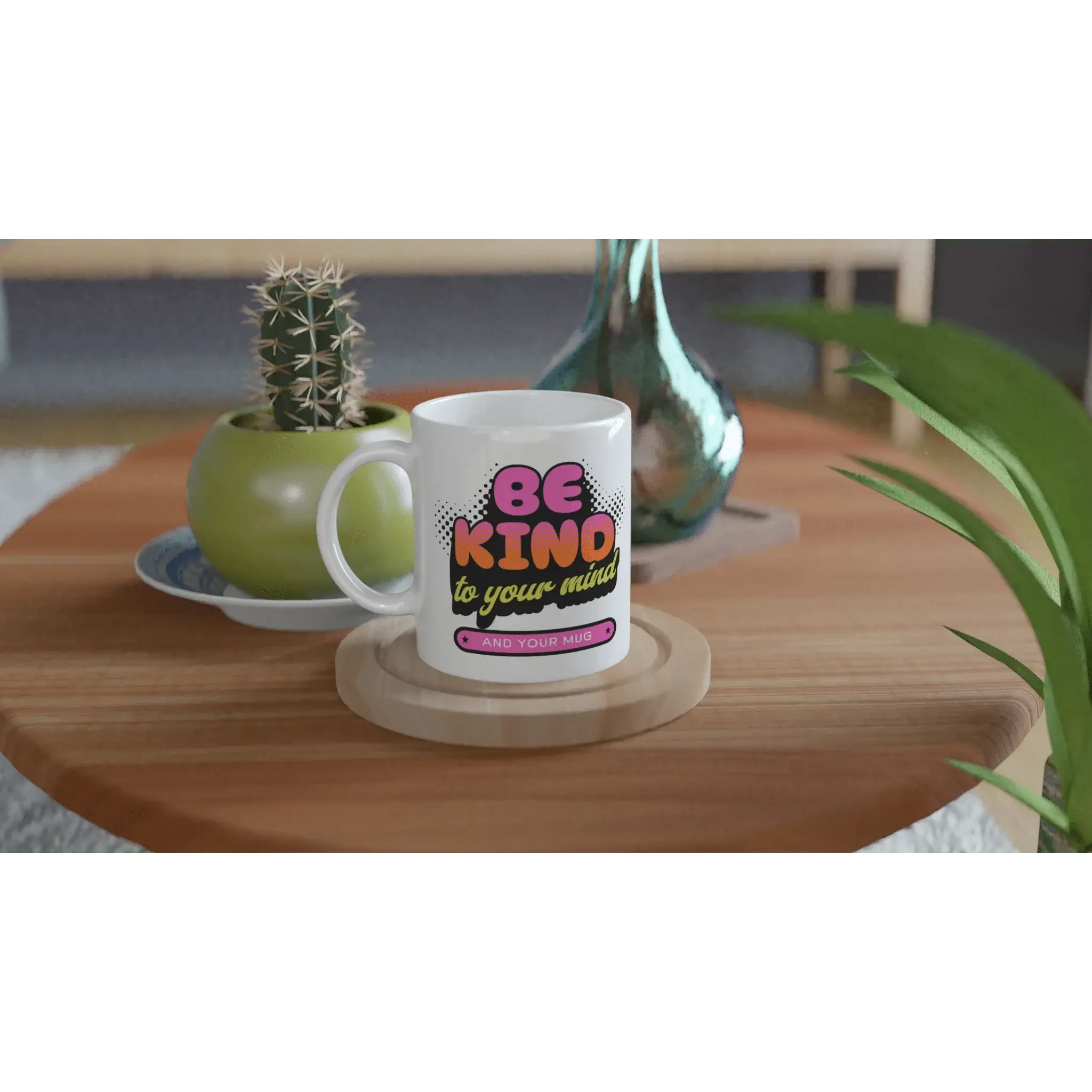 White 11oz Ceramic Mug - Mood In A Mug