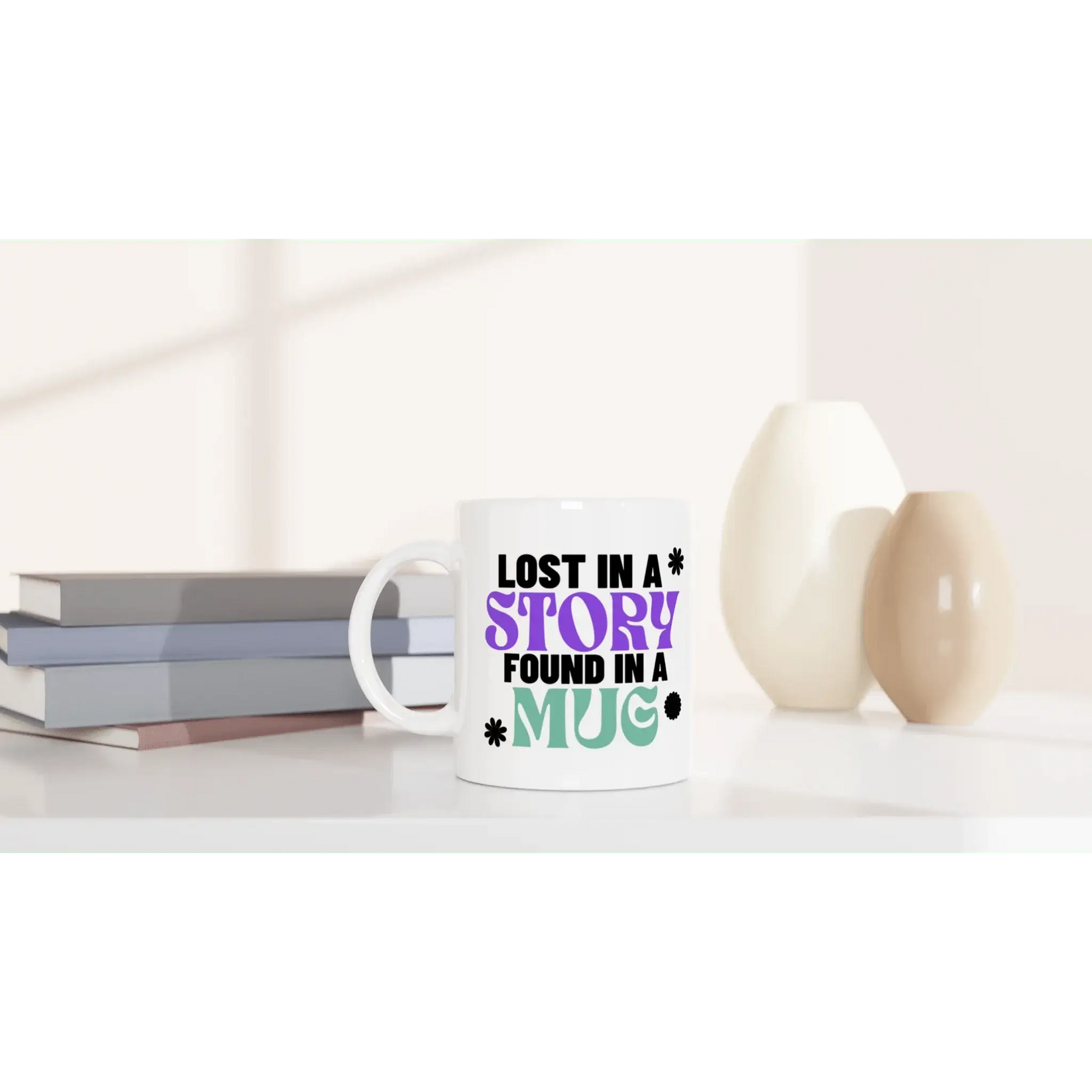White 11oz Ceramic Mug - Mood In A Mug