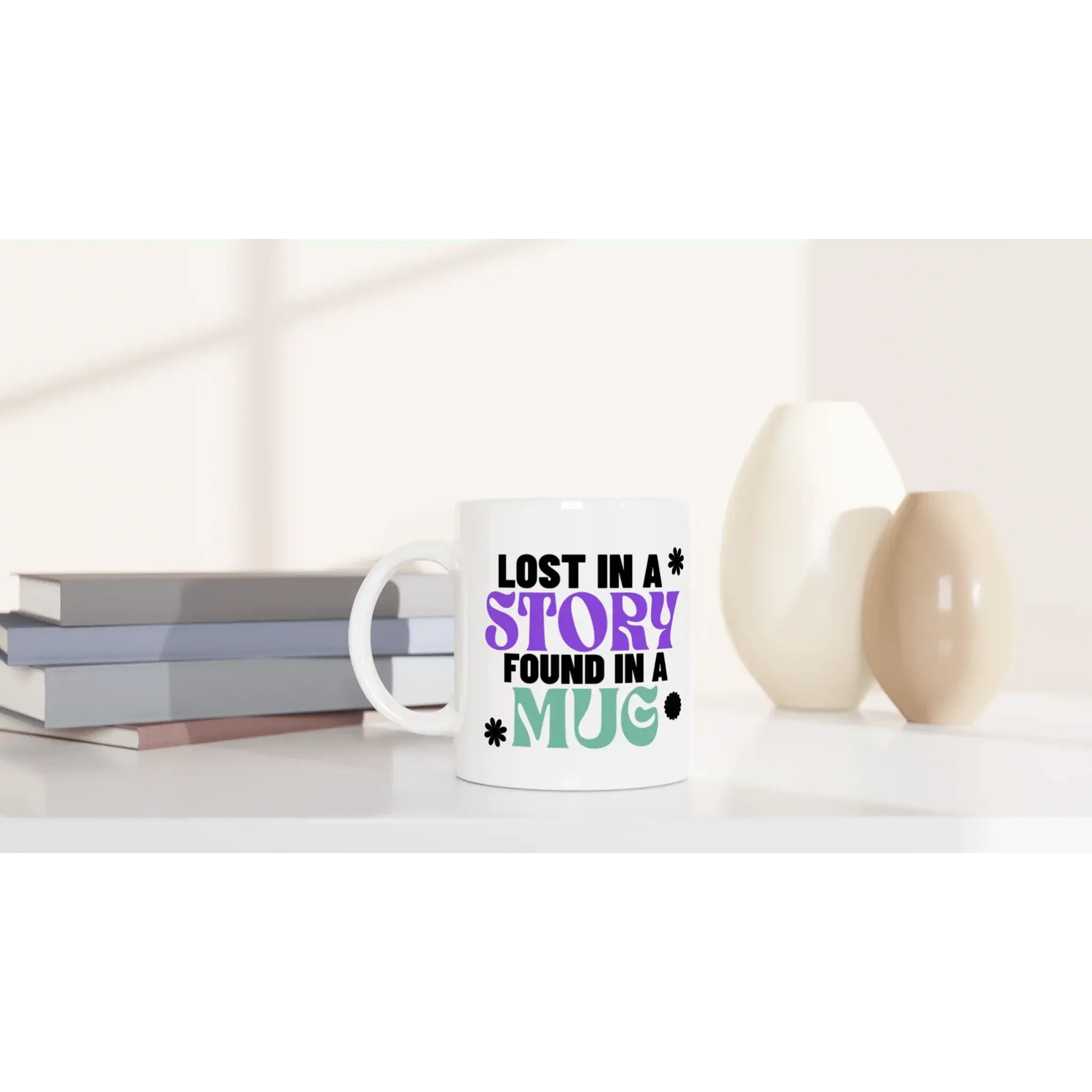 White 11oz Ceramic Mug - Mood In A Mug