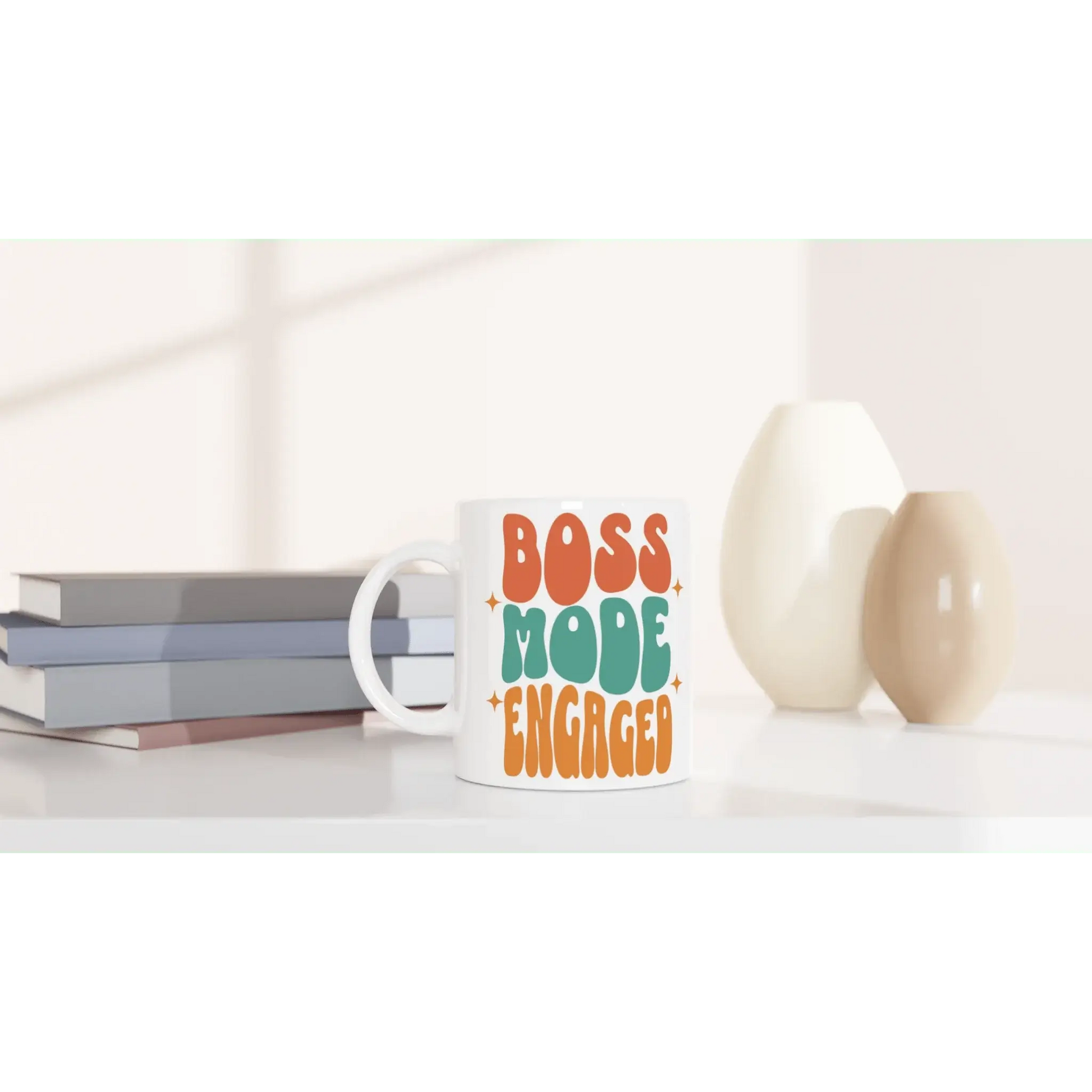 White 11oz Ceramic Mug - Mood In A Mug