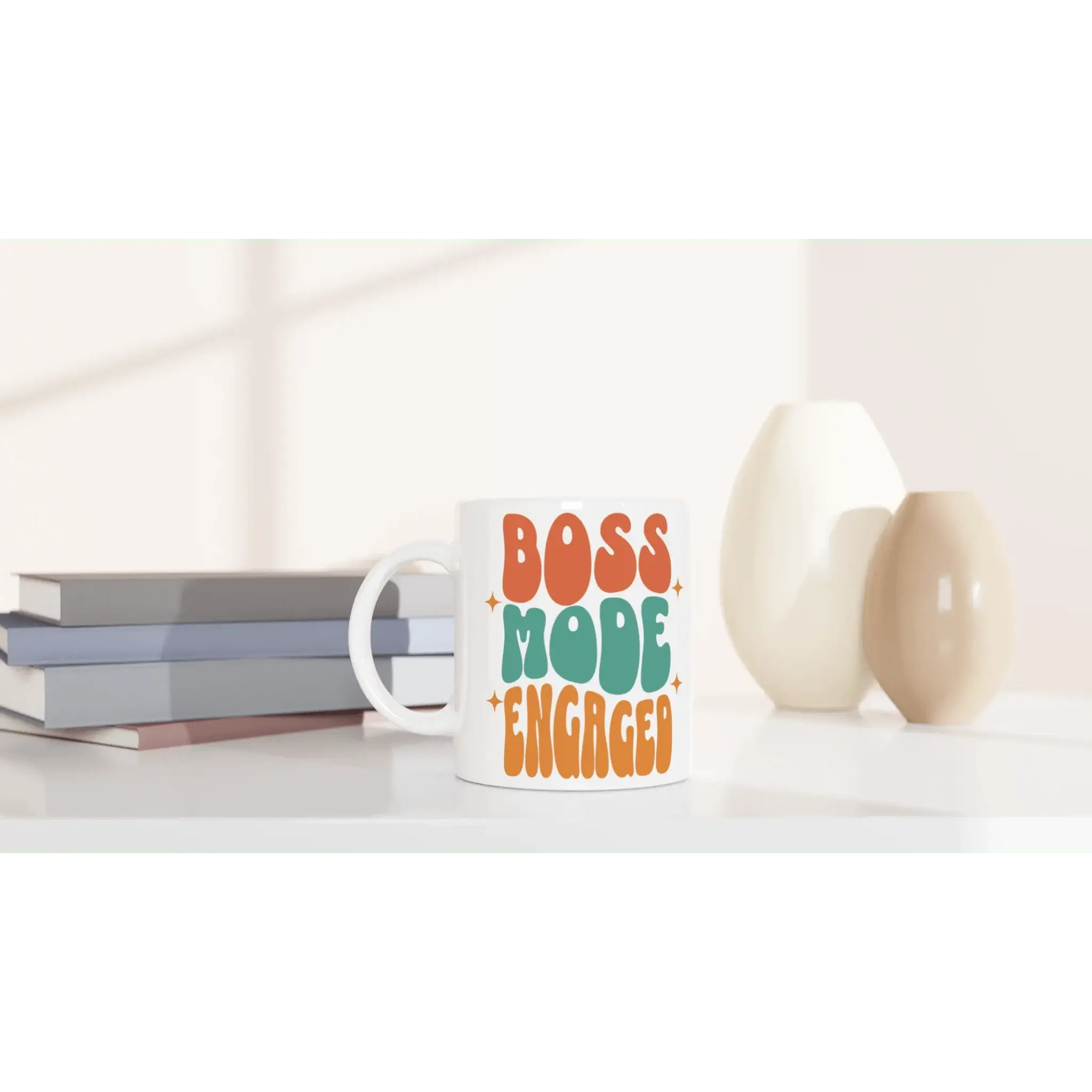 White 11oz Ceramic Mug - Mood In A Mug