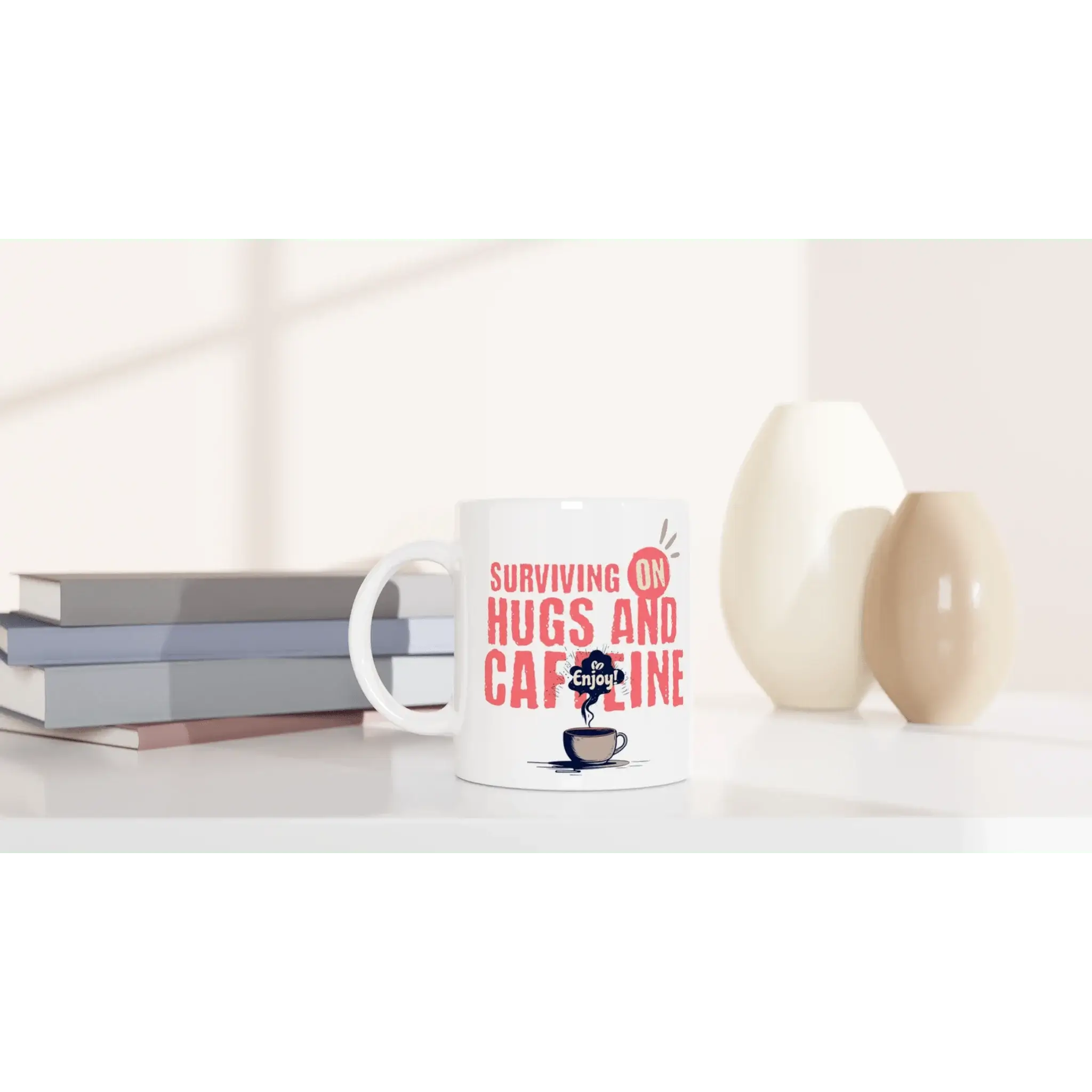 White 11oz Ceramic Mug - Mood In A Mug