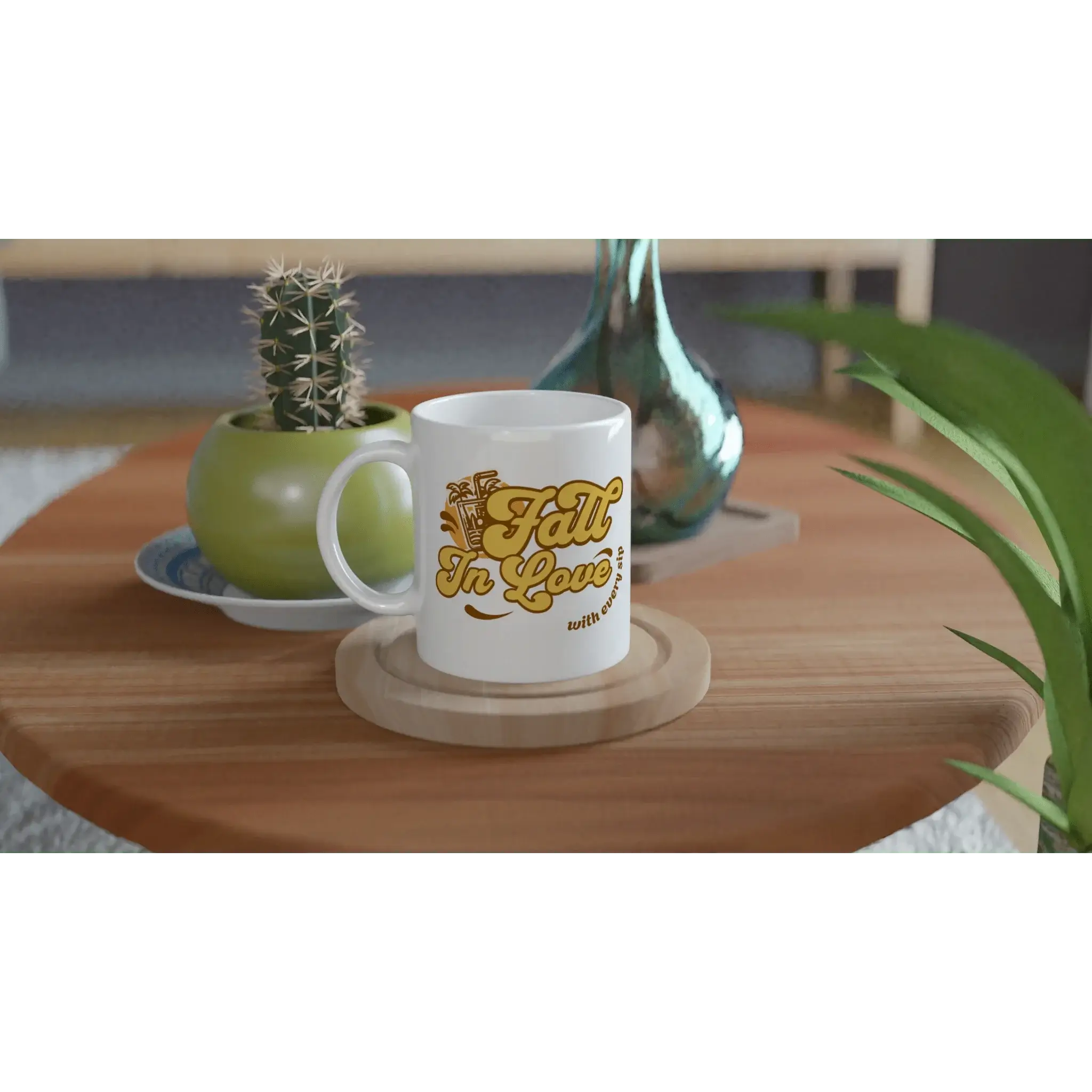 White 11oz Ceramic Mug - Mood In A Mug