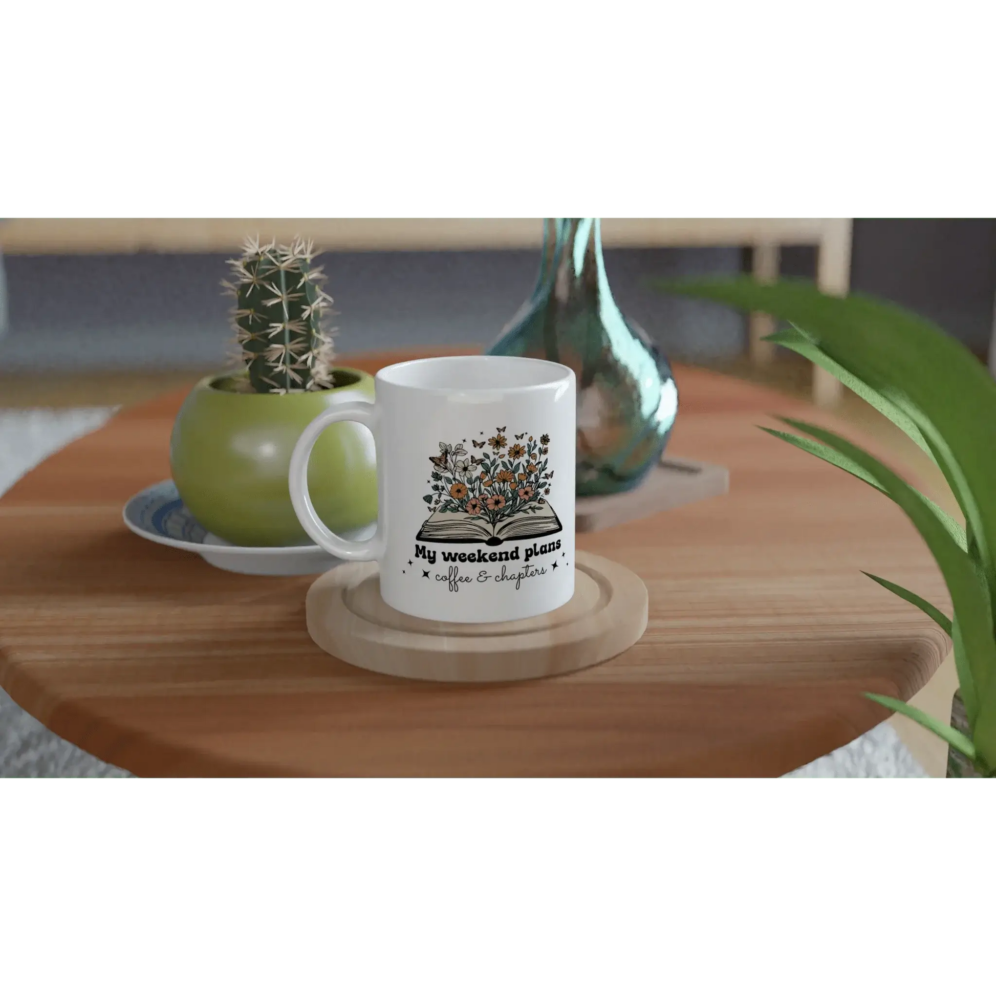 White 11oz Ceramic Mug - Mood In A Mug