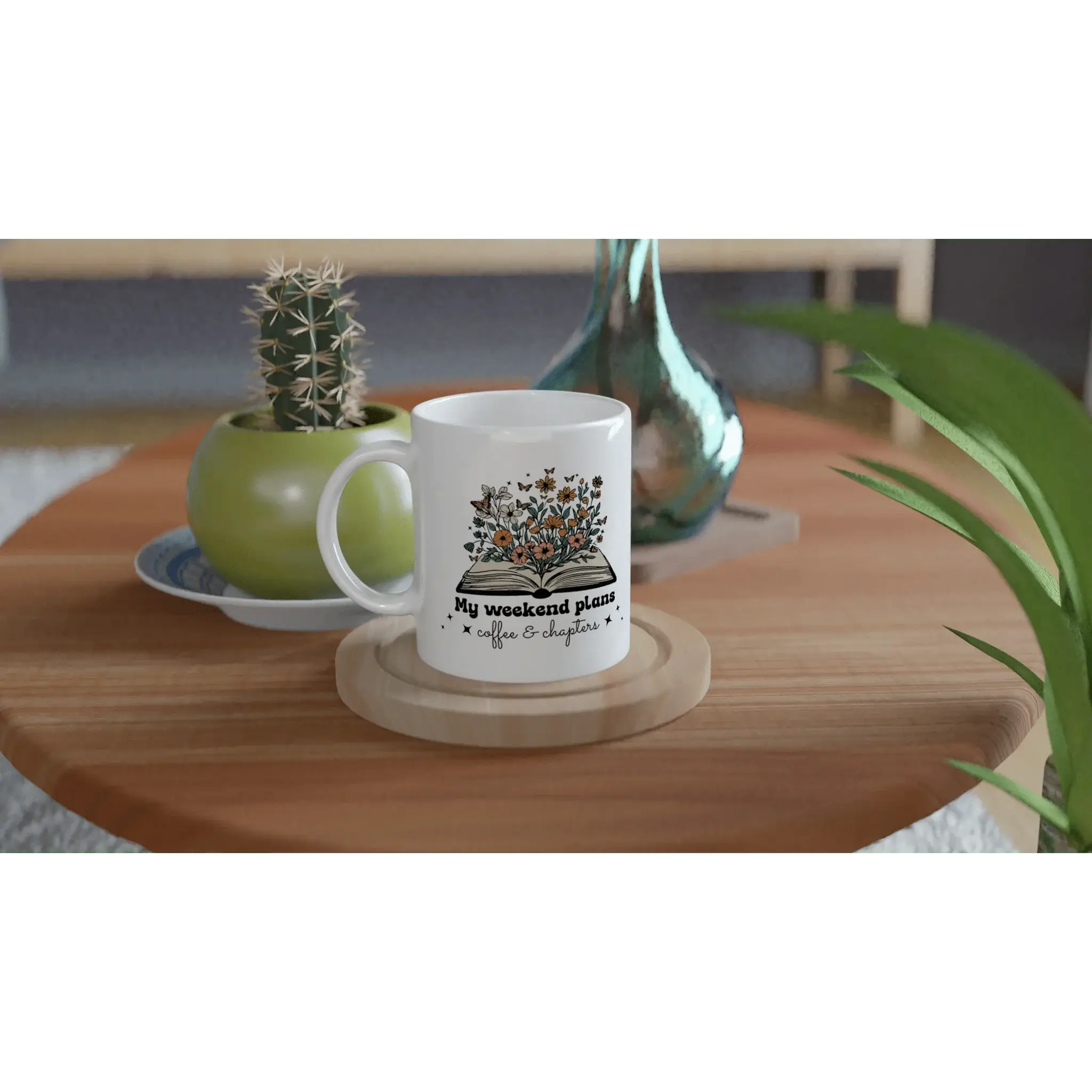 White 11oz Ceramic Mug - Mood In A Mug