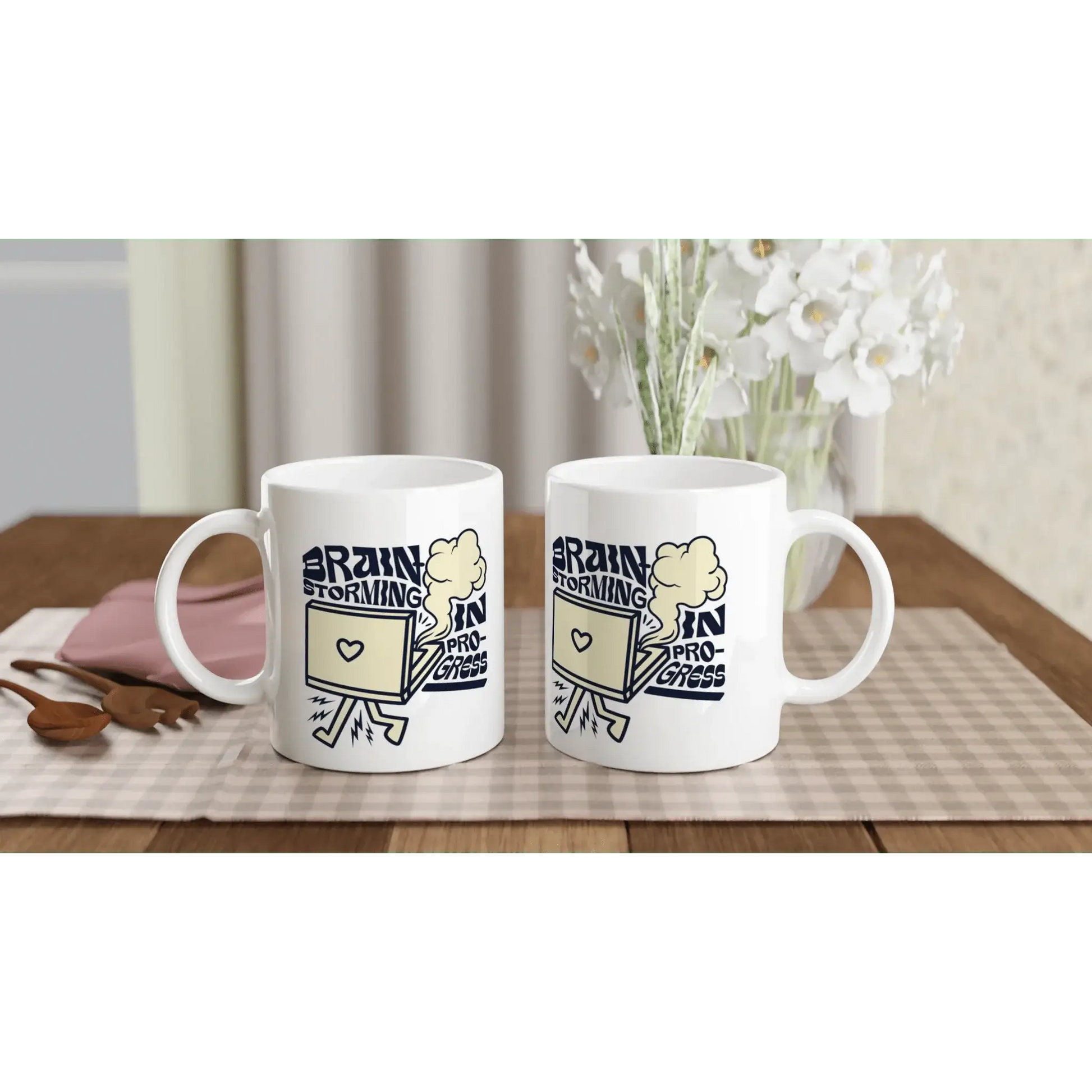 White 11oz Ceramic Mug - Mood In A Mug