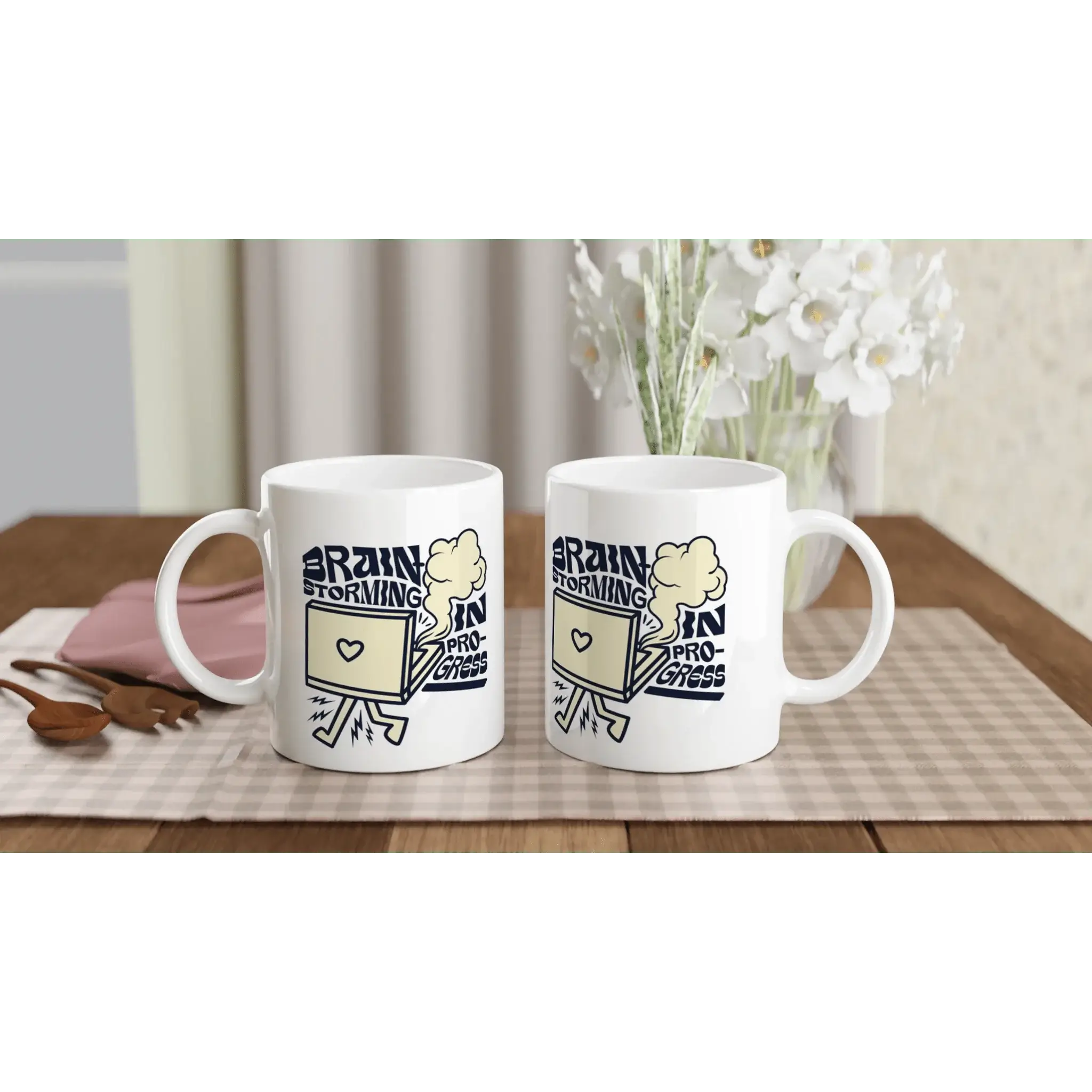 White 11oz Ceramic Mug - Mood In A Mug