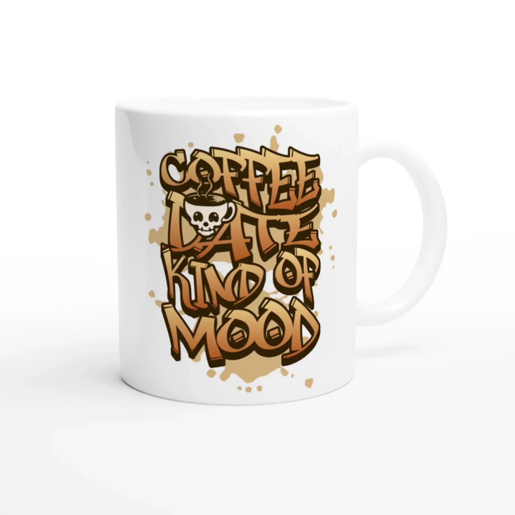 White 11oz Ceramic Mug - Mood In A Mug