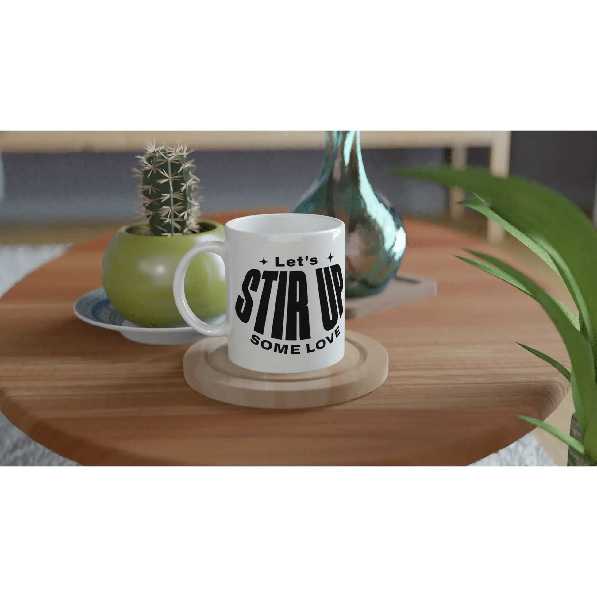 White 11oz Ceramic Mug - Mood In A Mug
