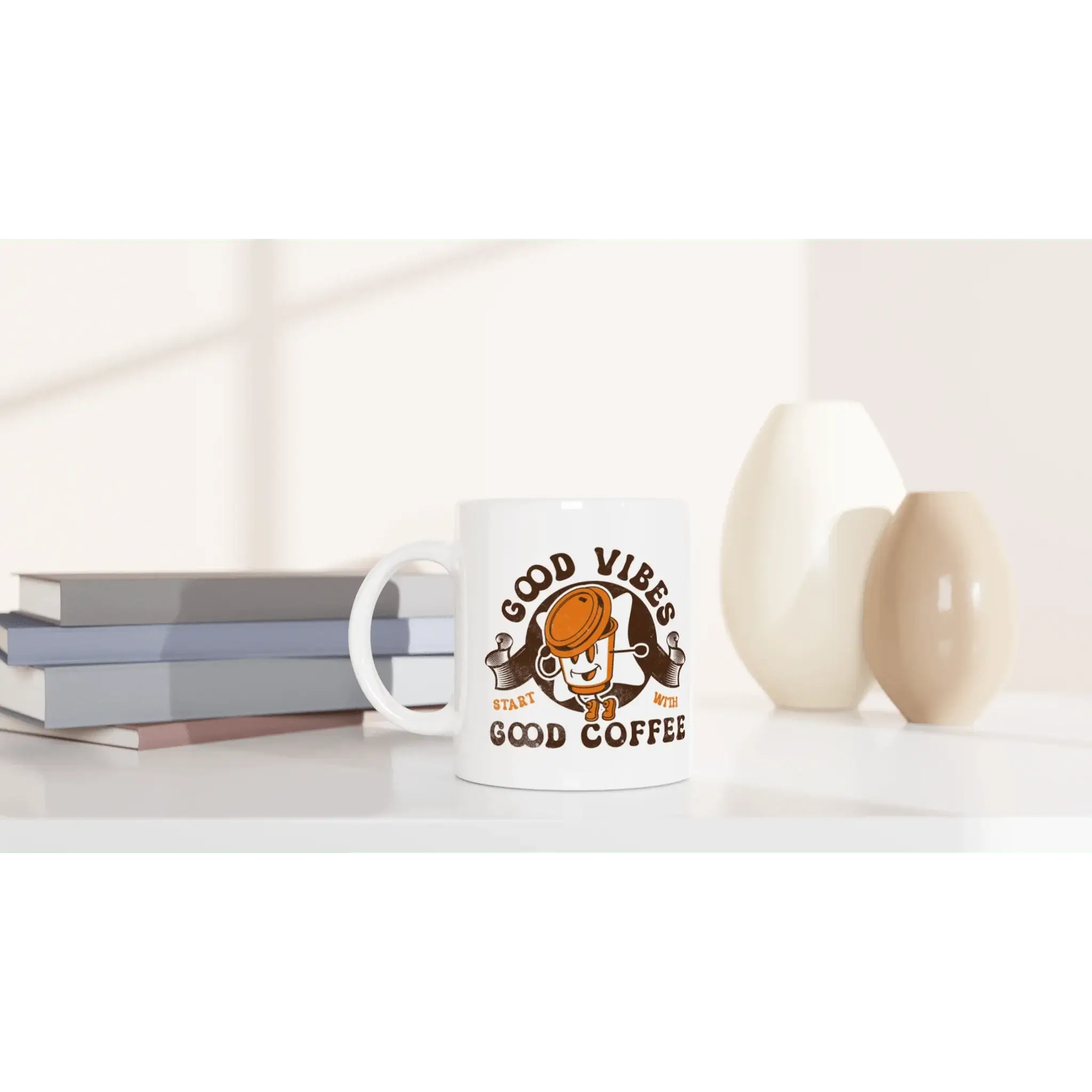White 11oz Ceramic Mug - Mood In A Mug