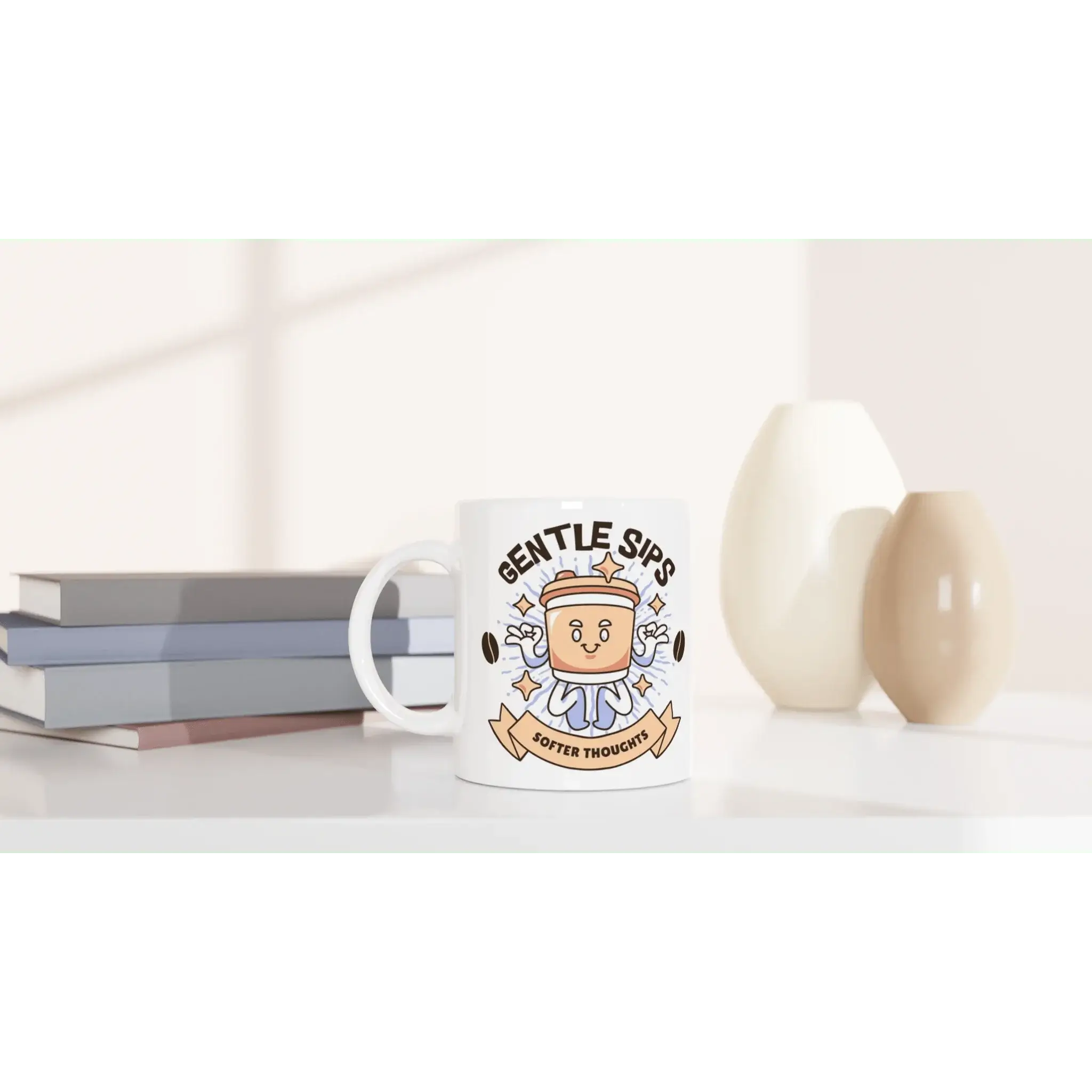 White 11oz Ceramic Mug - Mood In A Mug