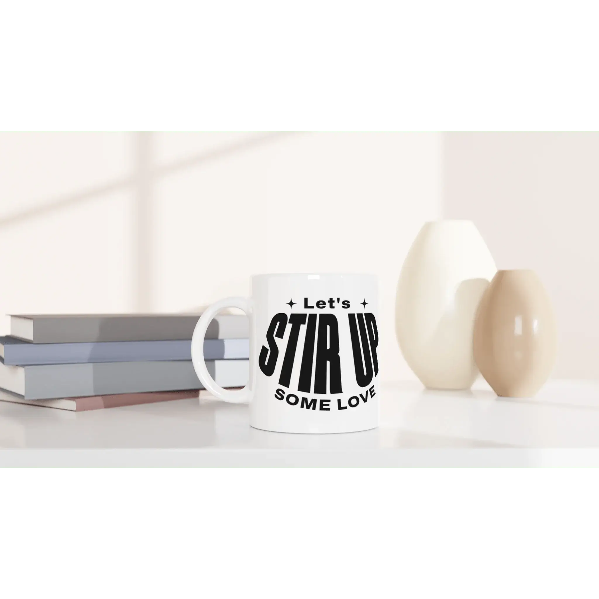White 11oz Ceramic Mug - Mood In A Mug