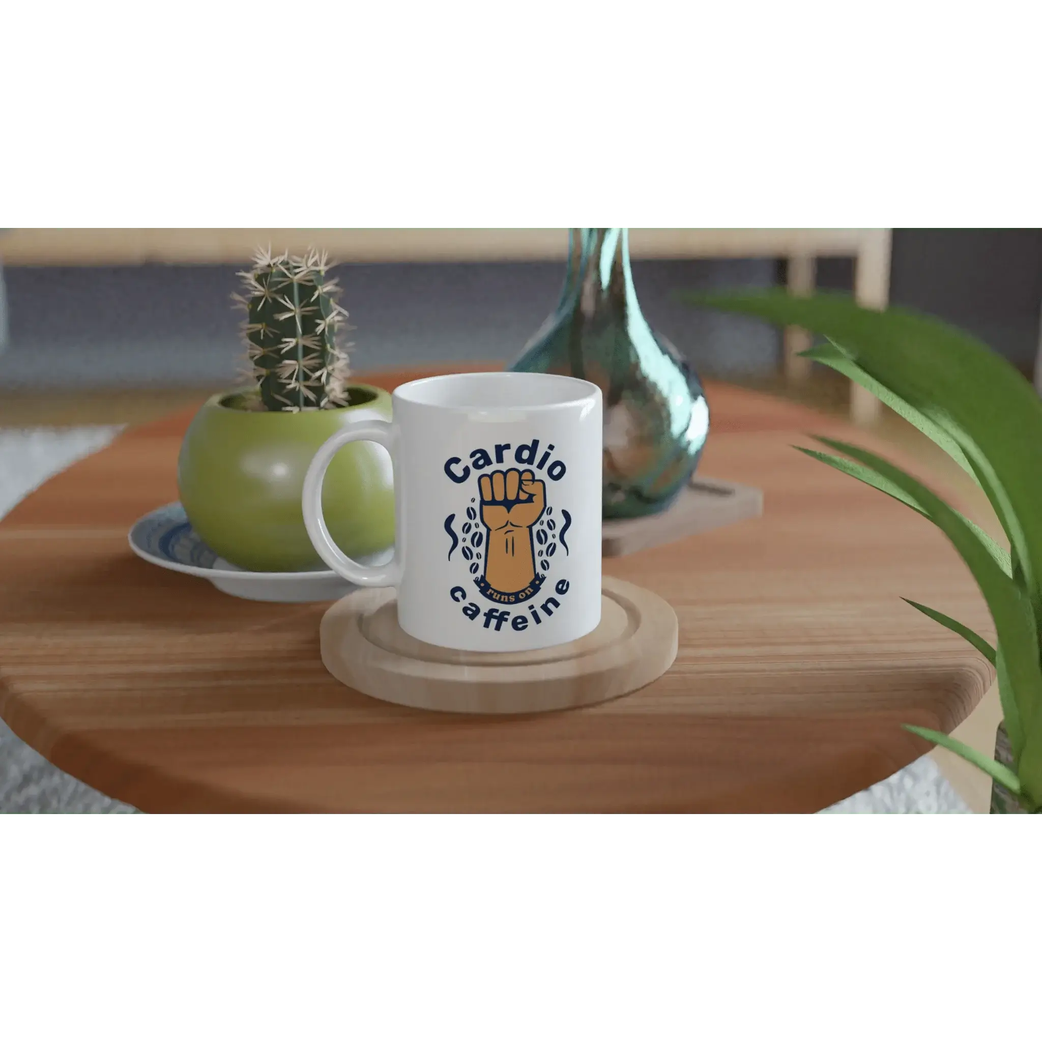 White 11oz Ceramic Mug - Mood In A Mug