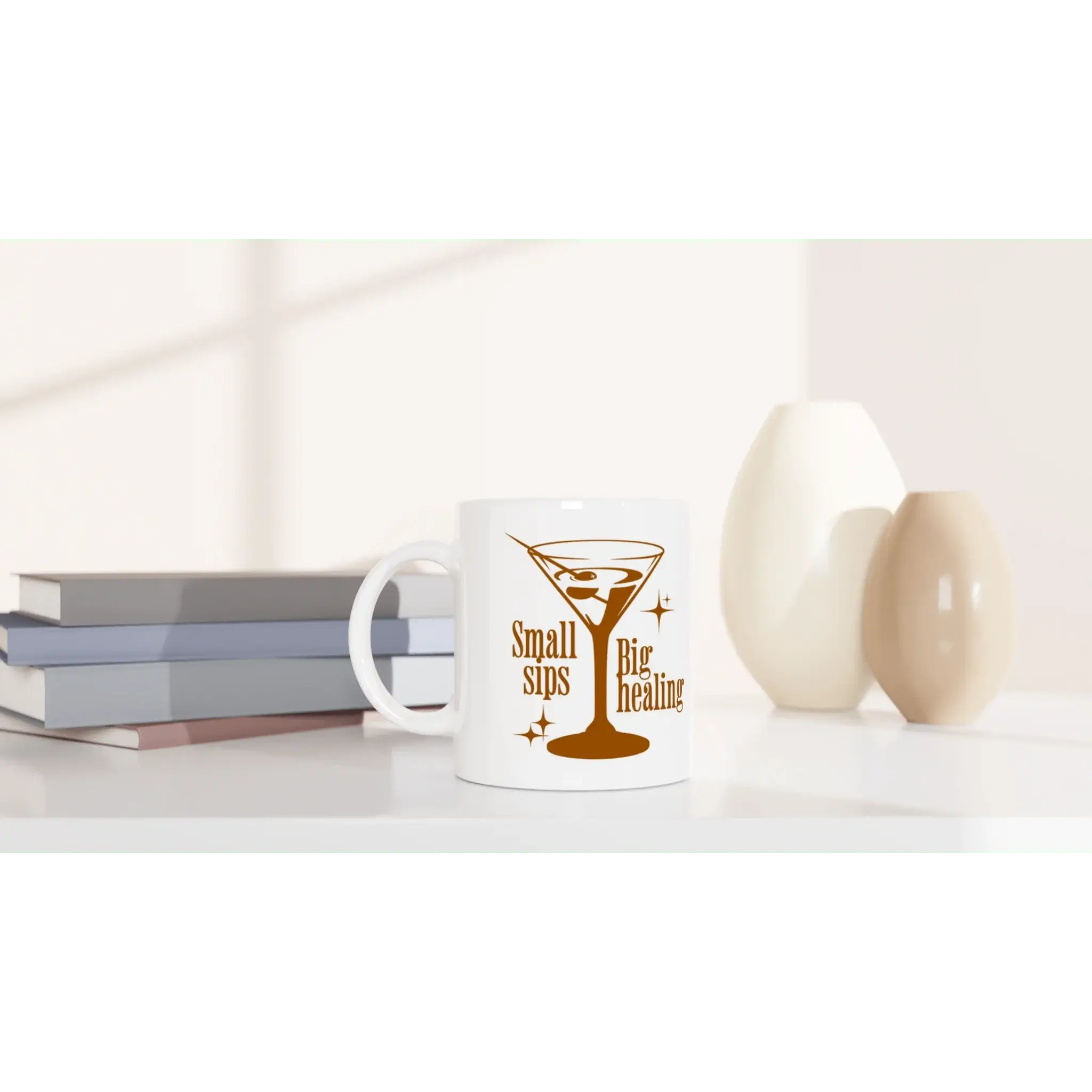 White 11oz Ceramic Mug - Mood In A Mug