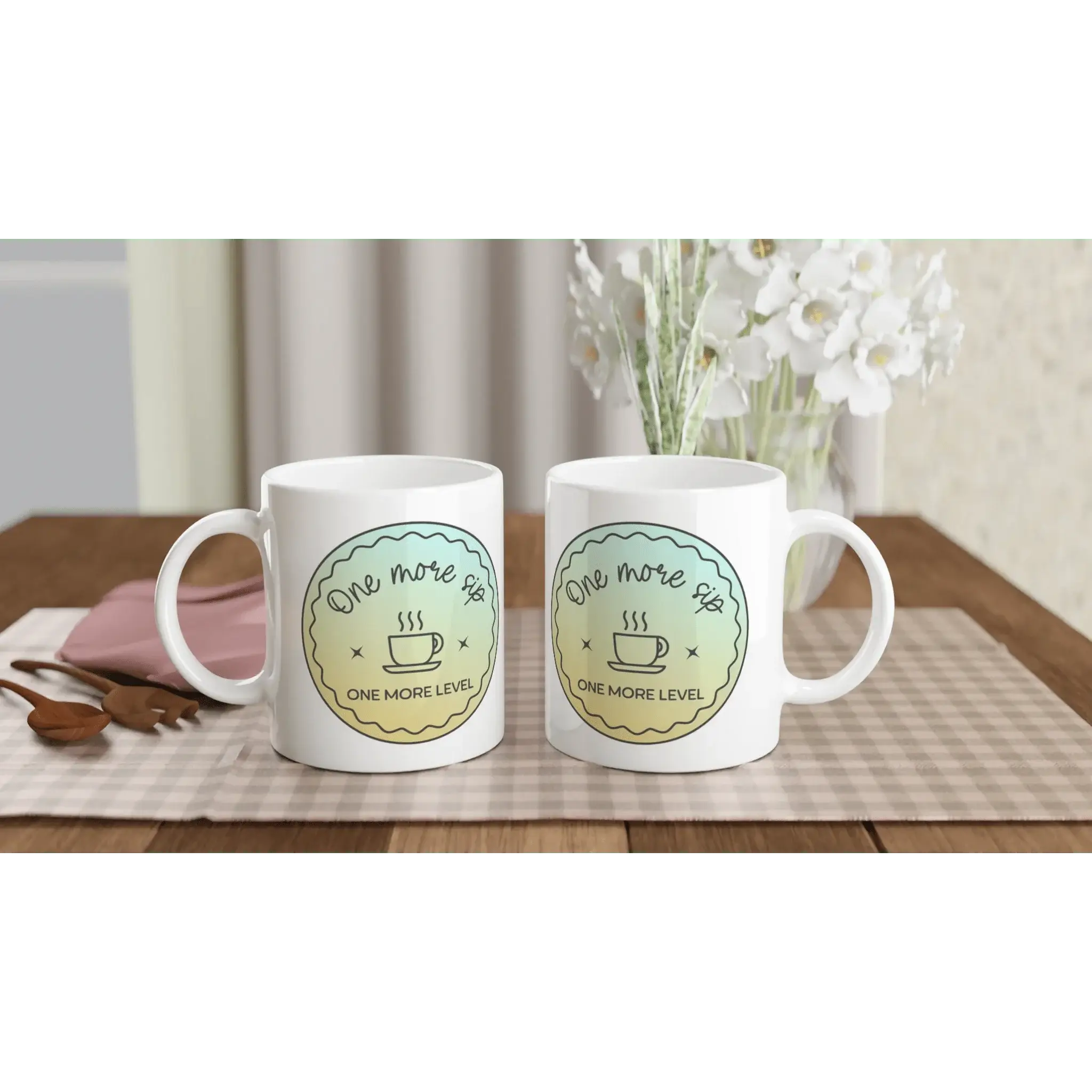 White 11oz Ceramic Mug - Mood In A Mug