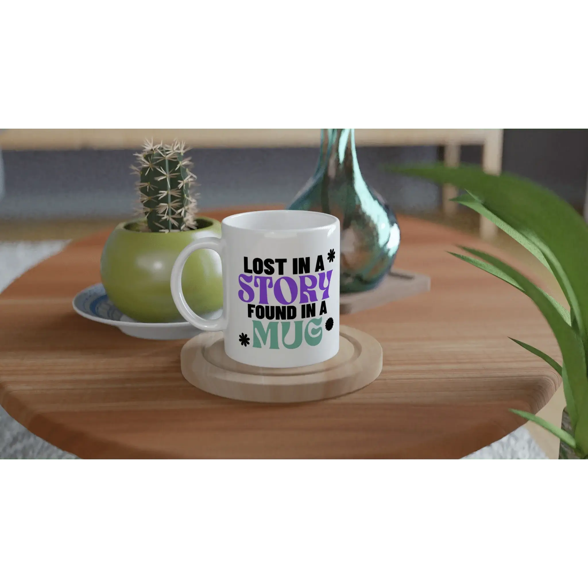 White 11oz Ceramic Mug - Mood In A Mug