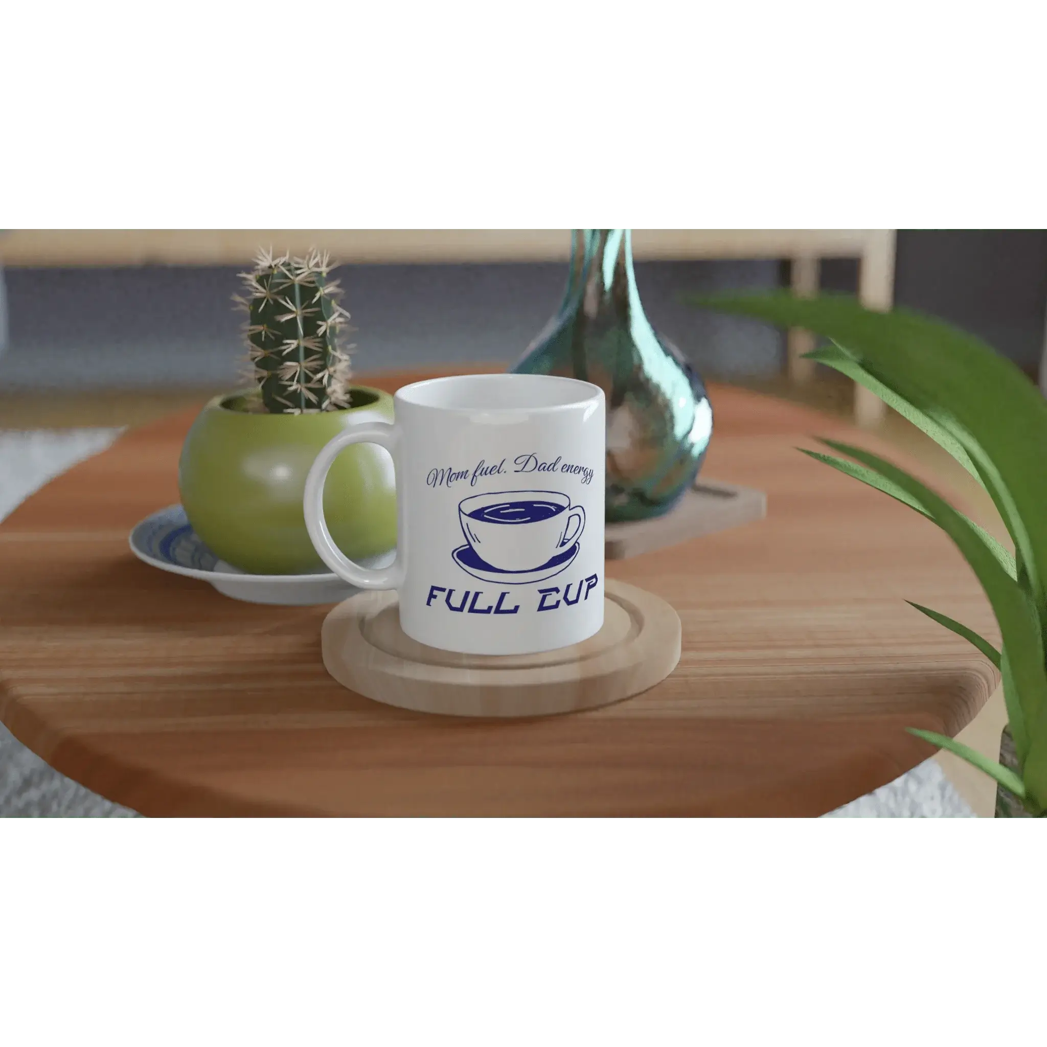 White 11oz Ceramic Mug - Mood In A Mug