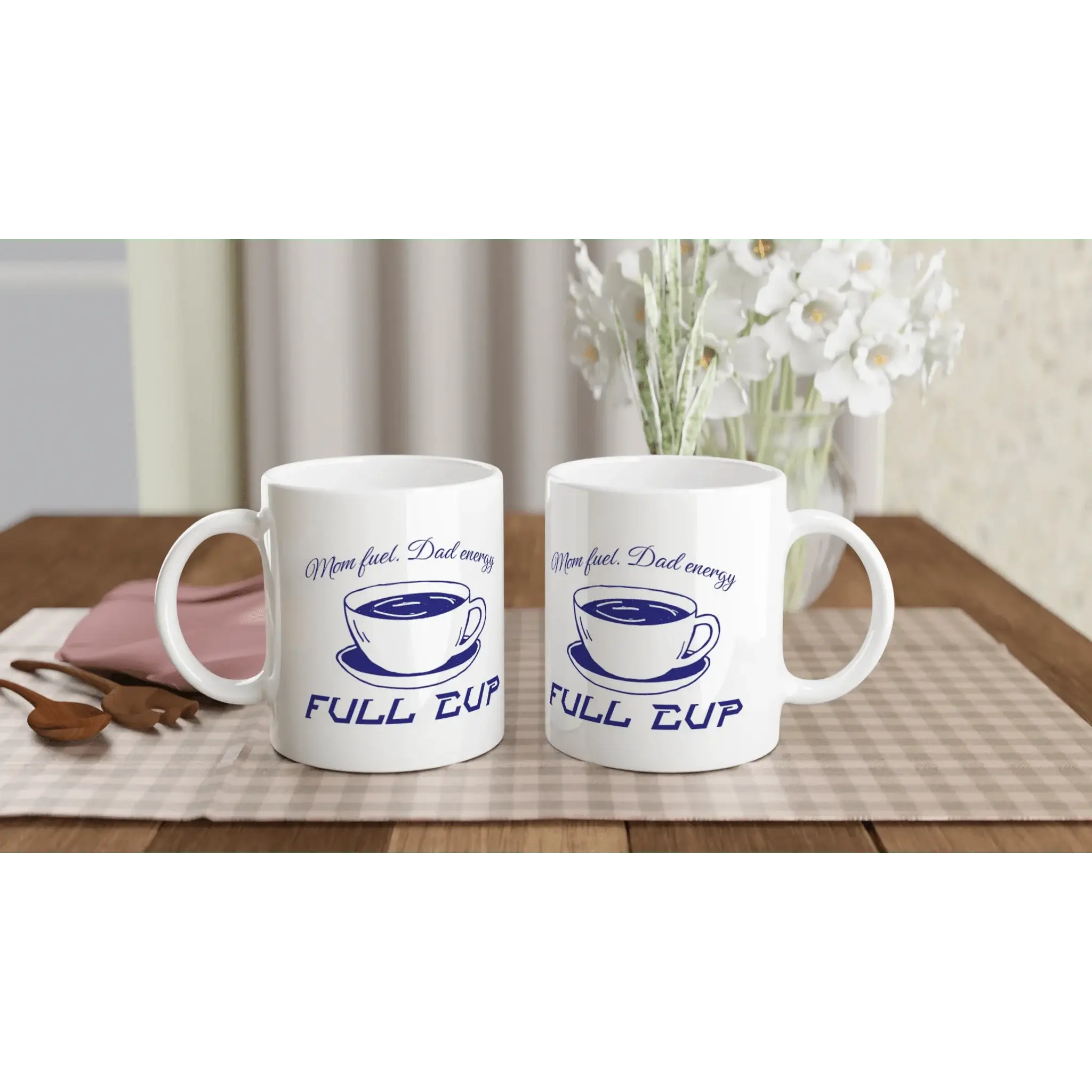 White 11oz Ceramic Mug - Mood In A Mug