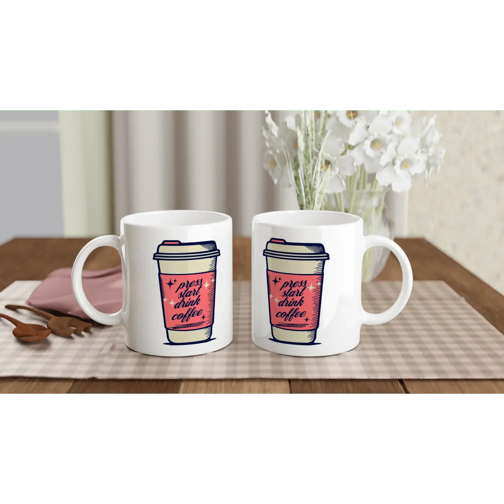 White 11oz Ceramic Mug - Mood In A Mug