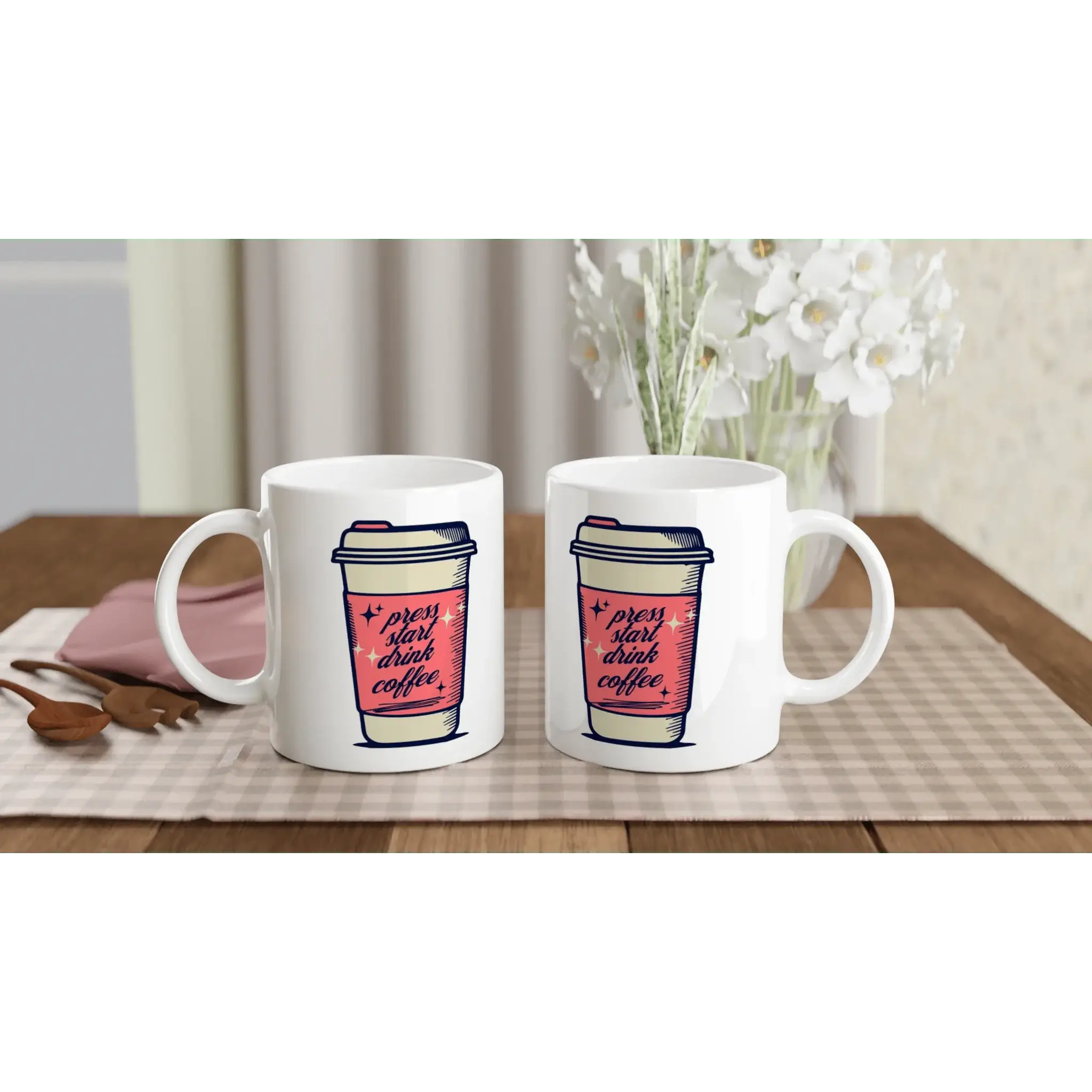 White 11oz Ceramic Mug - Mood In A Mug