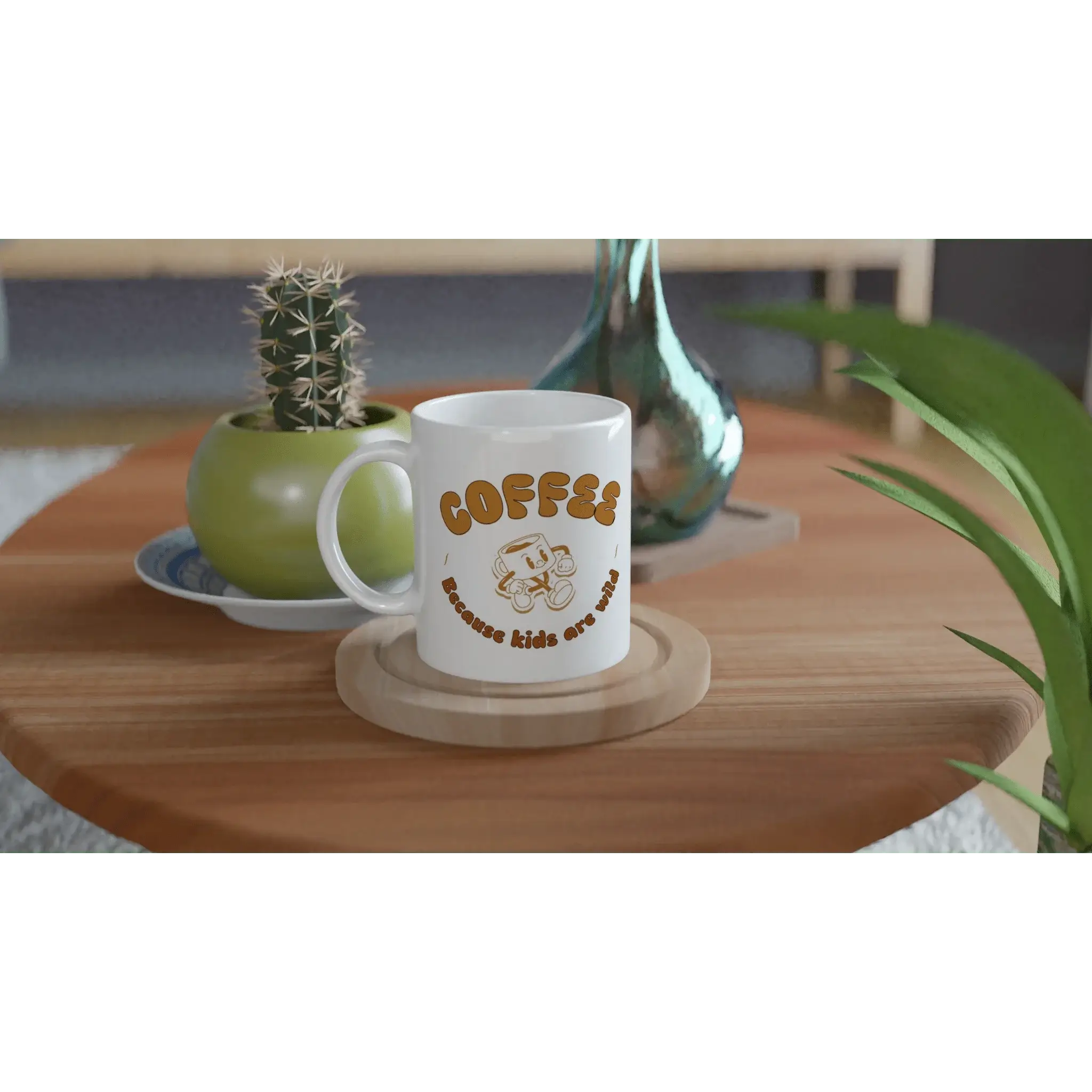 White 11oz Ceramic Mug - Mood In A Mug