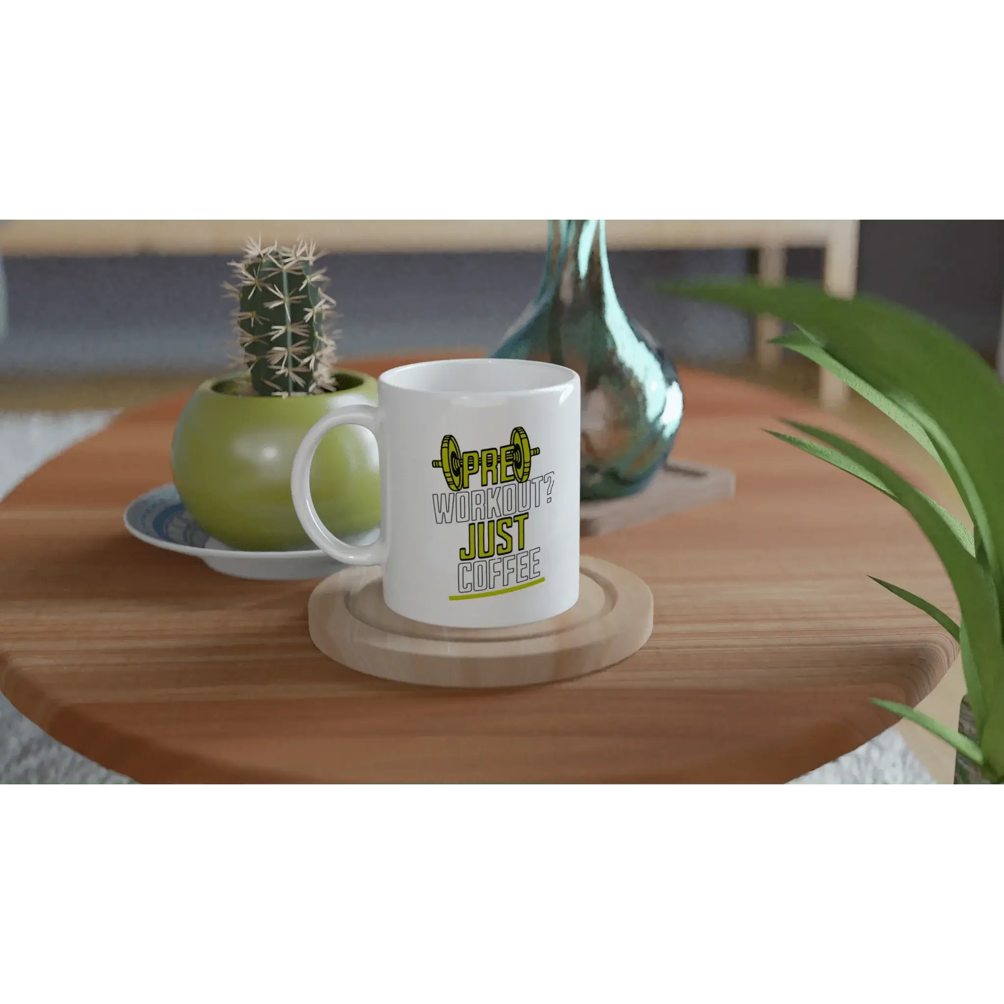 White 11oz Ceramic Mug - Mood In A Mug