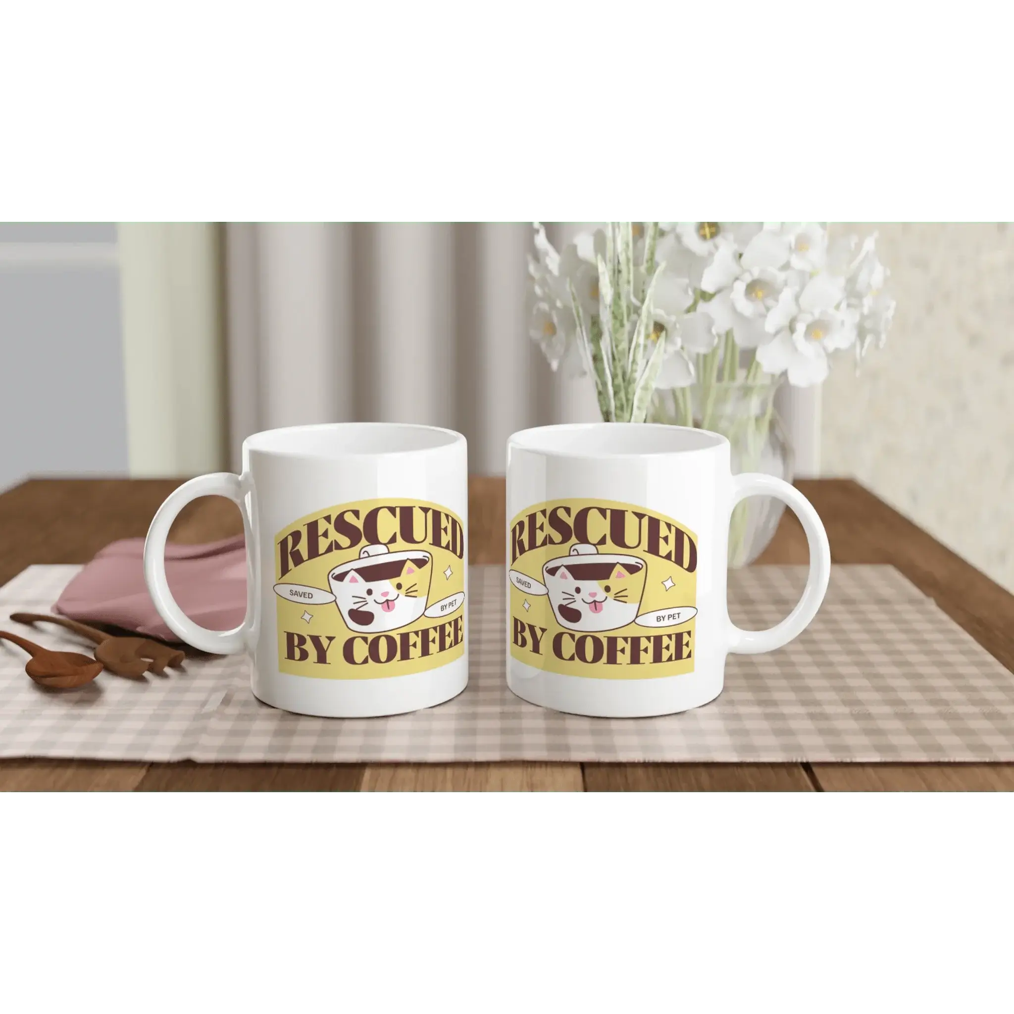 White 11oz Ceramic Mug - Mood In A Mug