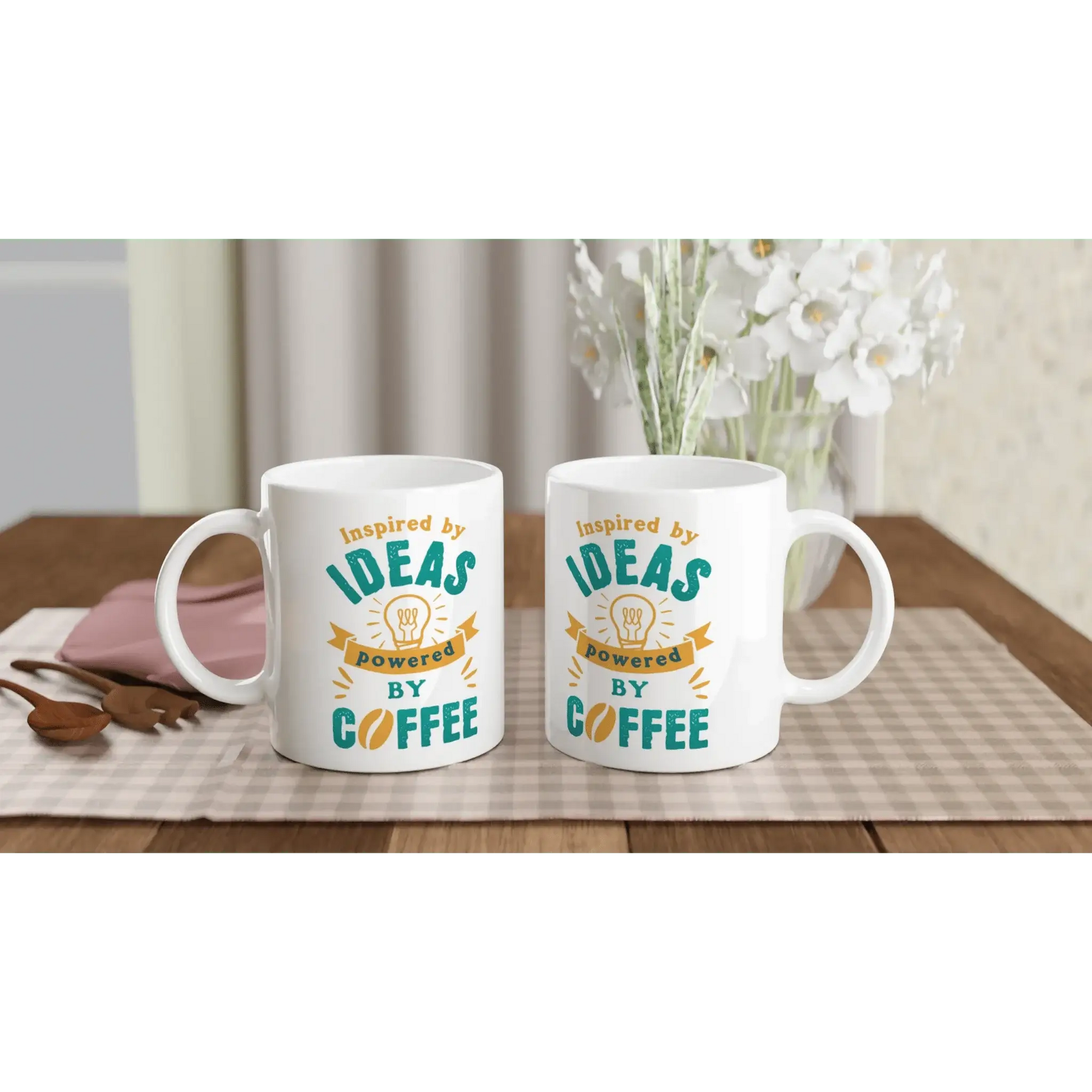 White 11oz Ceramic Mug - Mood In A Mug