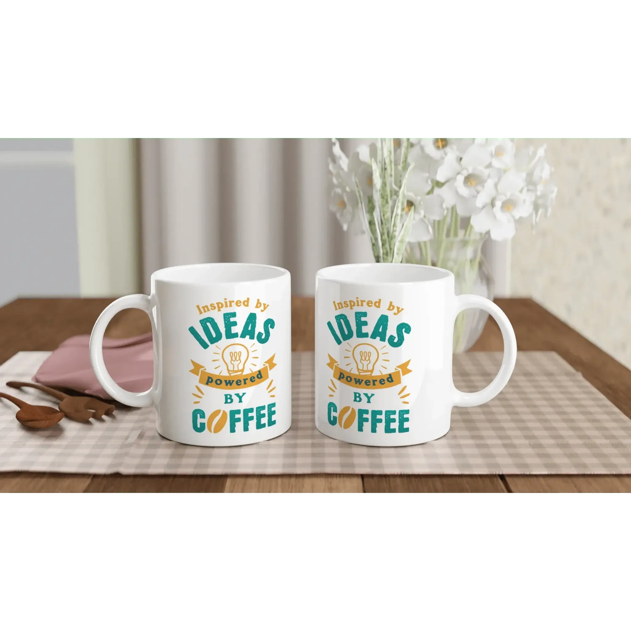 White 11oz Ceramic Mug - Mood In A Mug