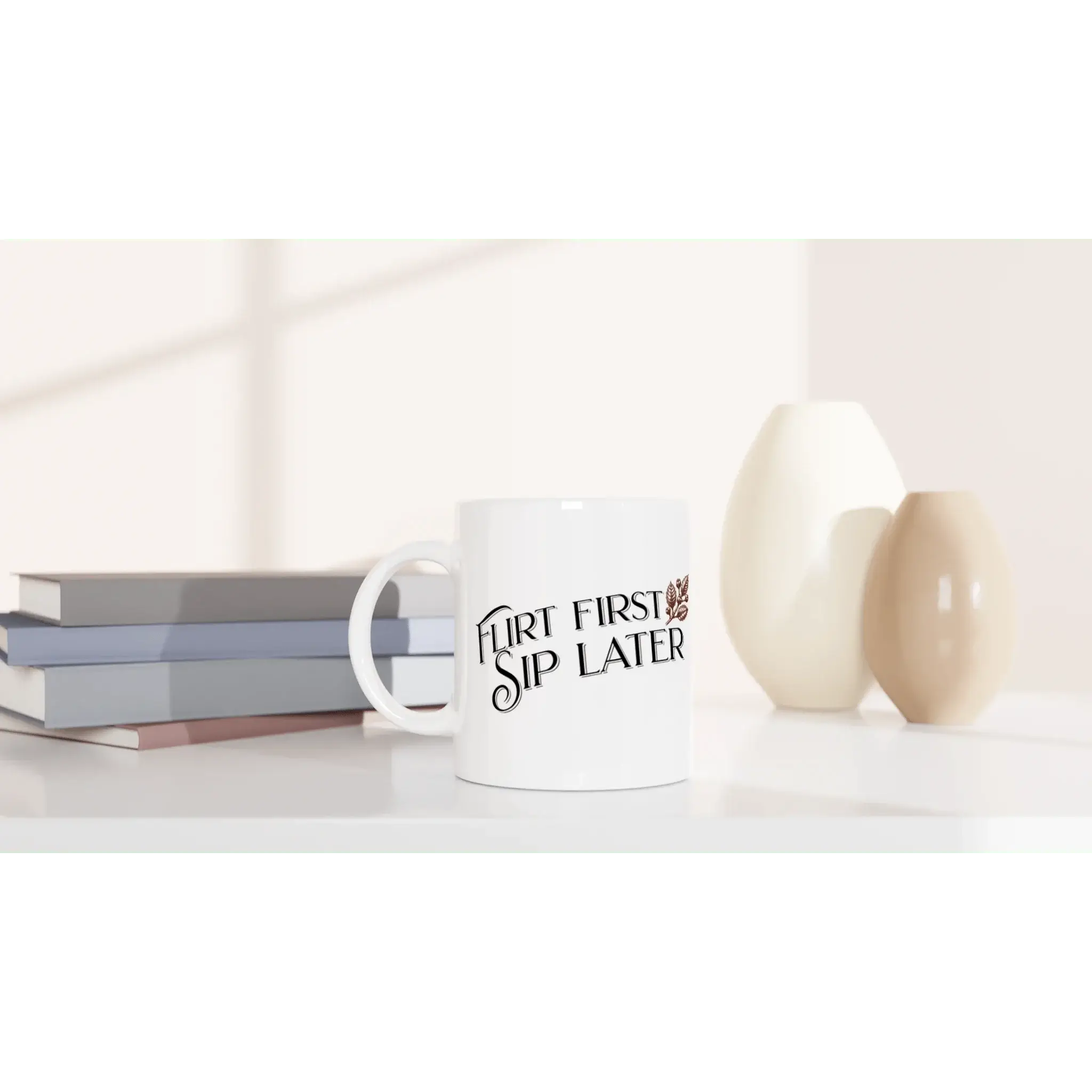 White 11oz Ceramic Mug - Mood In A Mug