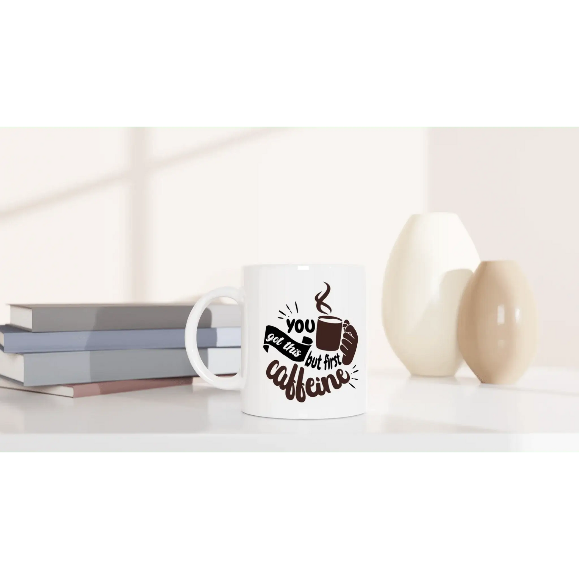 White 11oz Ceramic Mug - Mood In A Mug