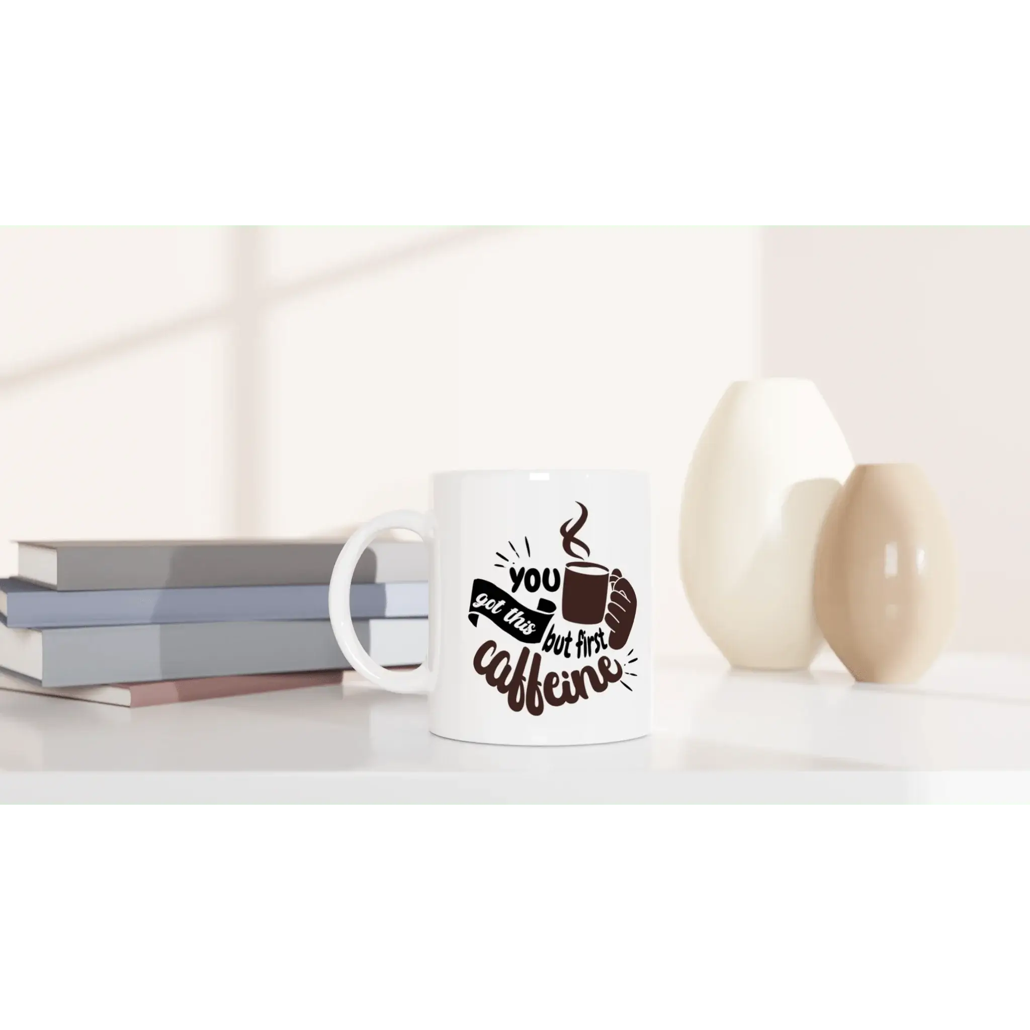 White 11oz Ceramic Mug - Mood In A Mug