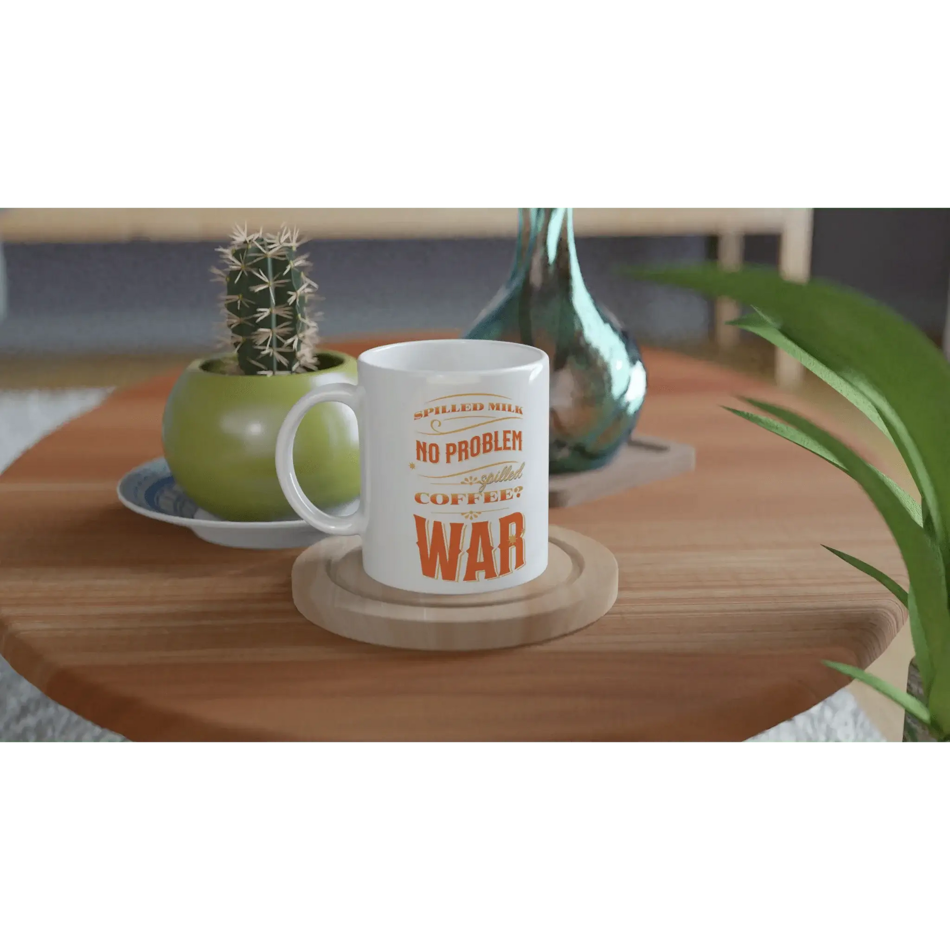 White 11oz Ceramic Mug - Mood In A Mug
