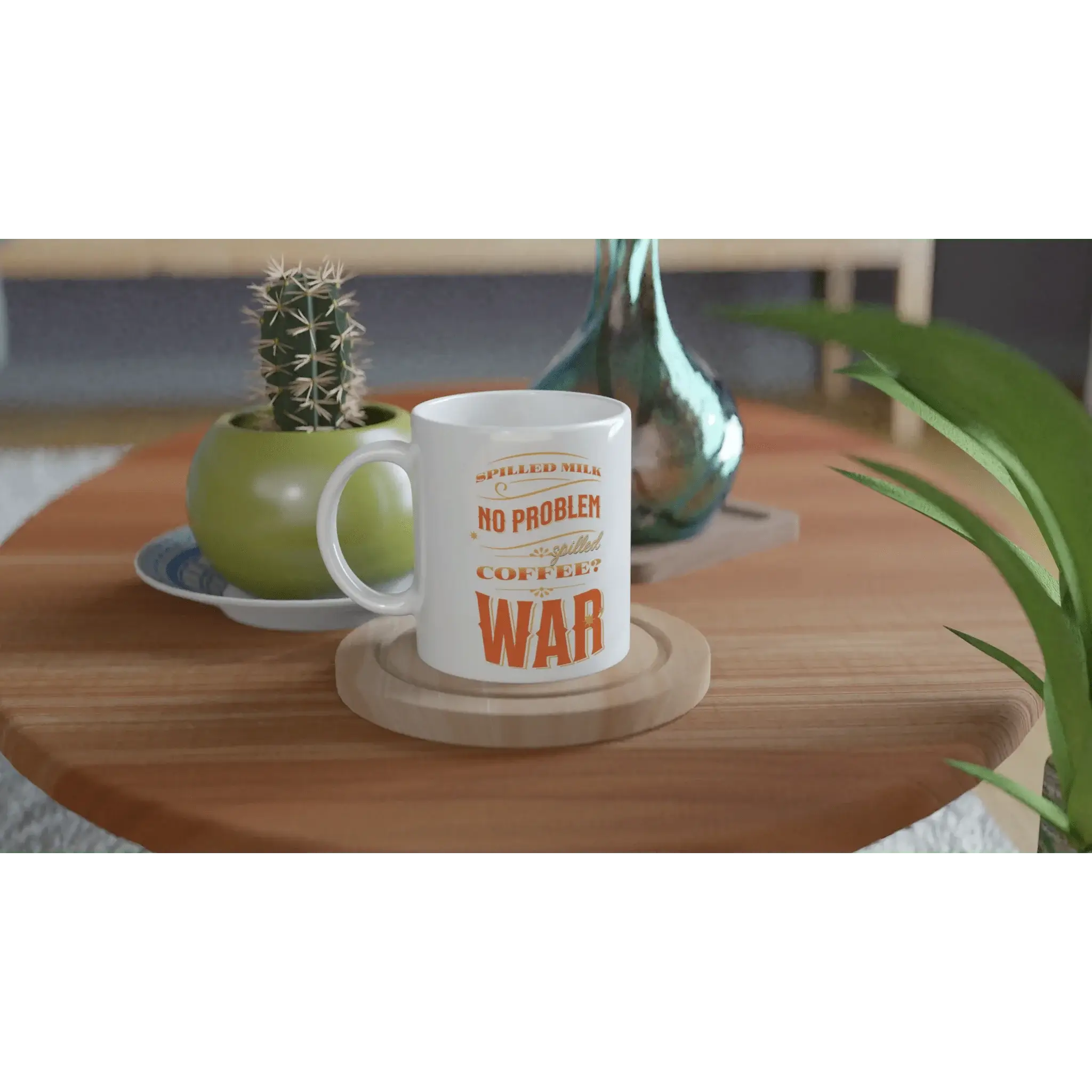 White 11oz Ceramic Mug - Mood In A Mug