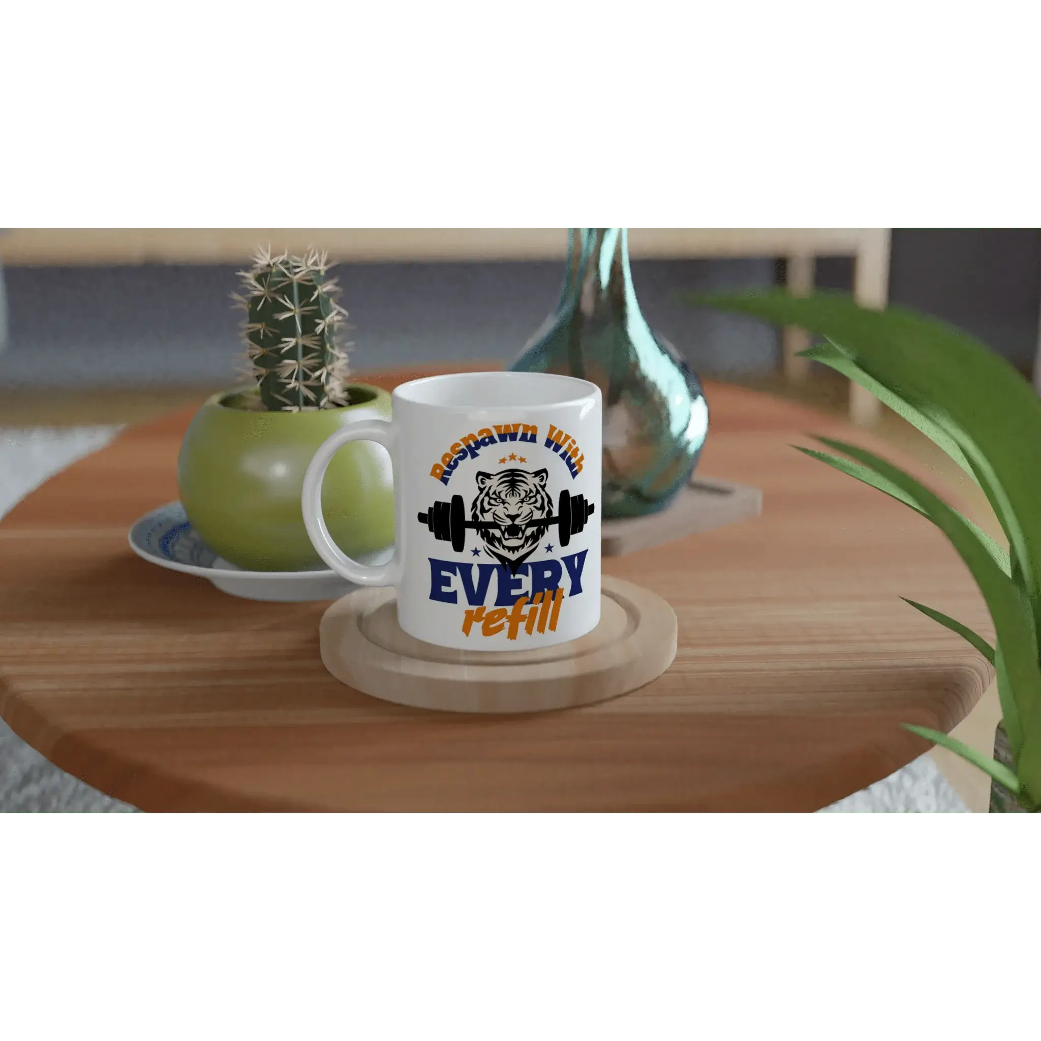 White 11oz Ceramic Mug - Mood In A Mug