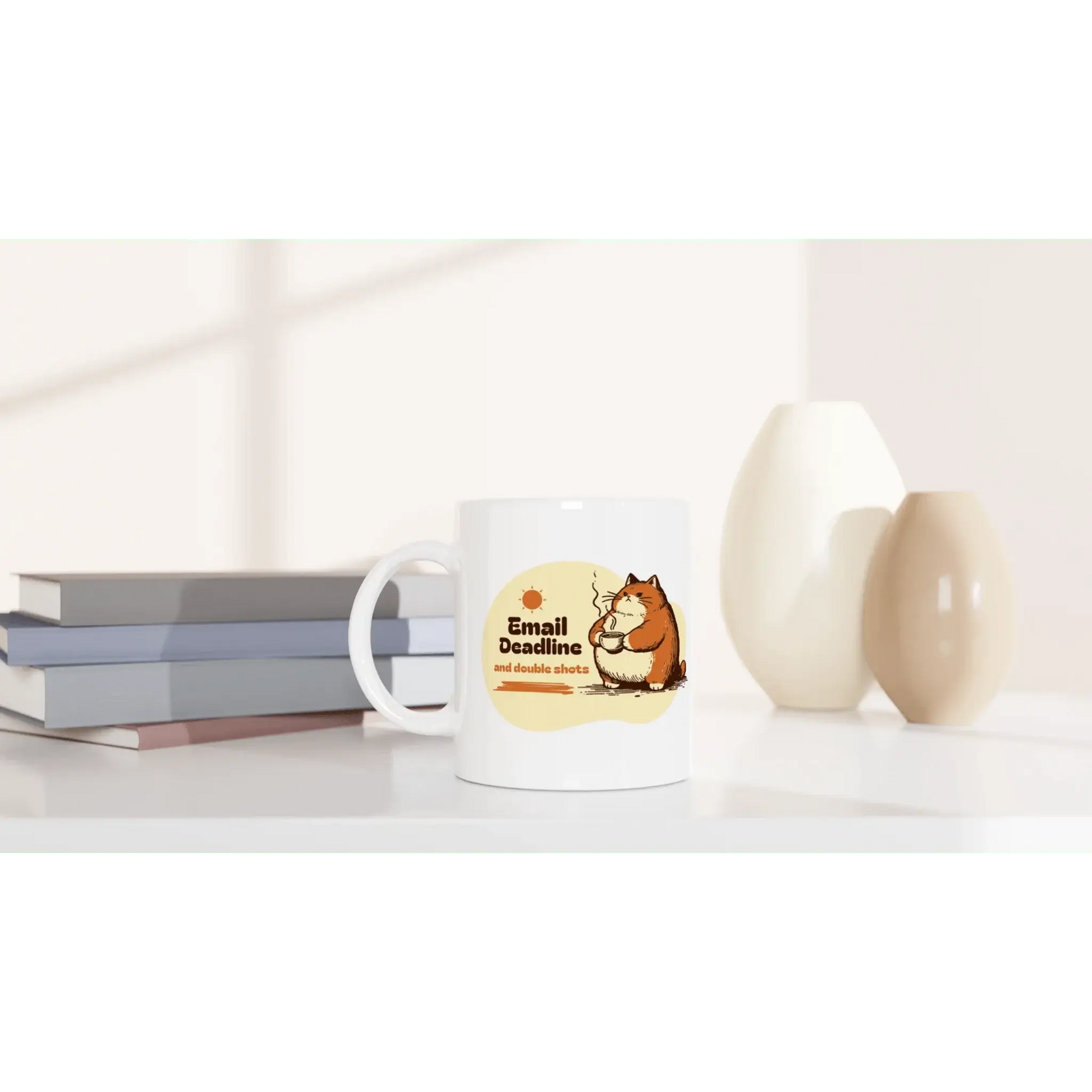 White 11oz Ceramic Mug - Mood In A Mug