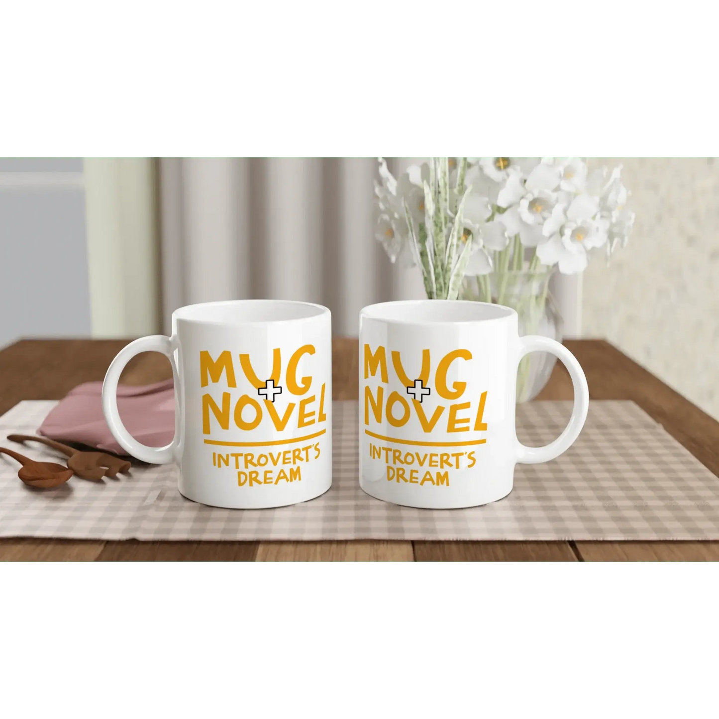 White 11oz Ceramic Mug - Mood In A Mug