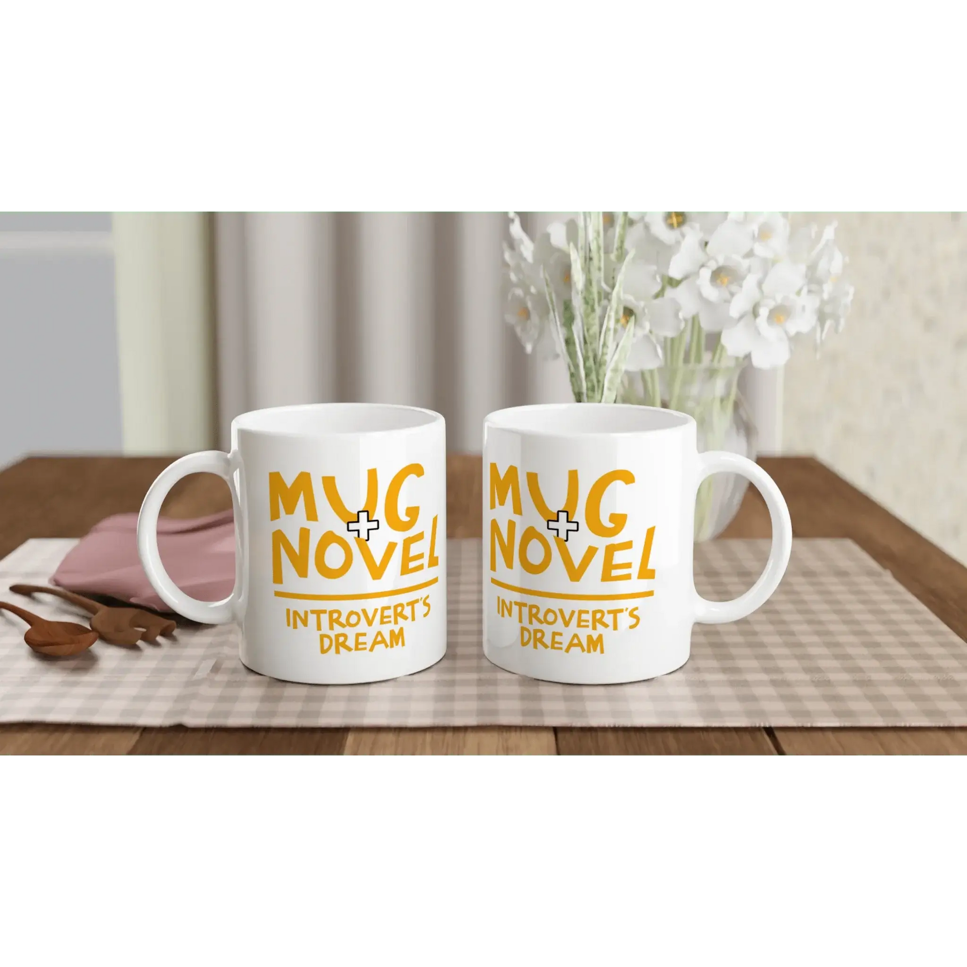 White 11oz Ceramic Mug - Mood In A Mug
