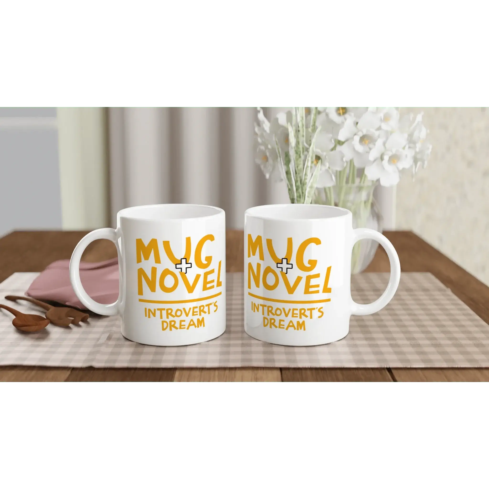 White 11oz Ceramic Mug - Mood In A Mug
