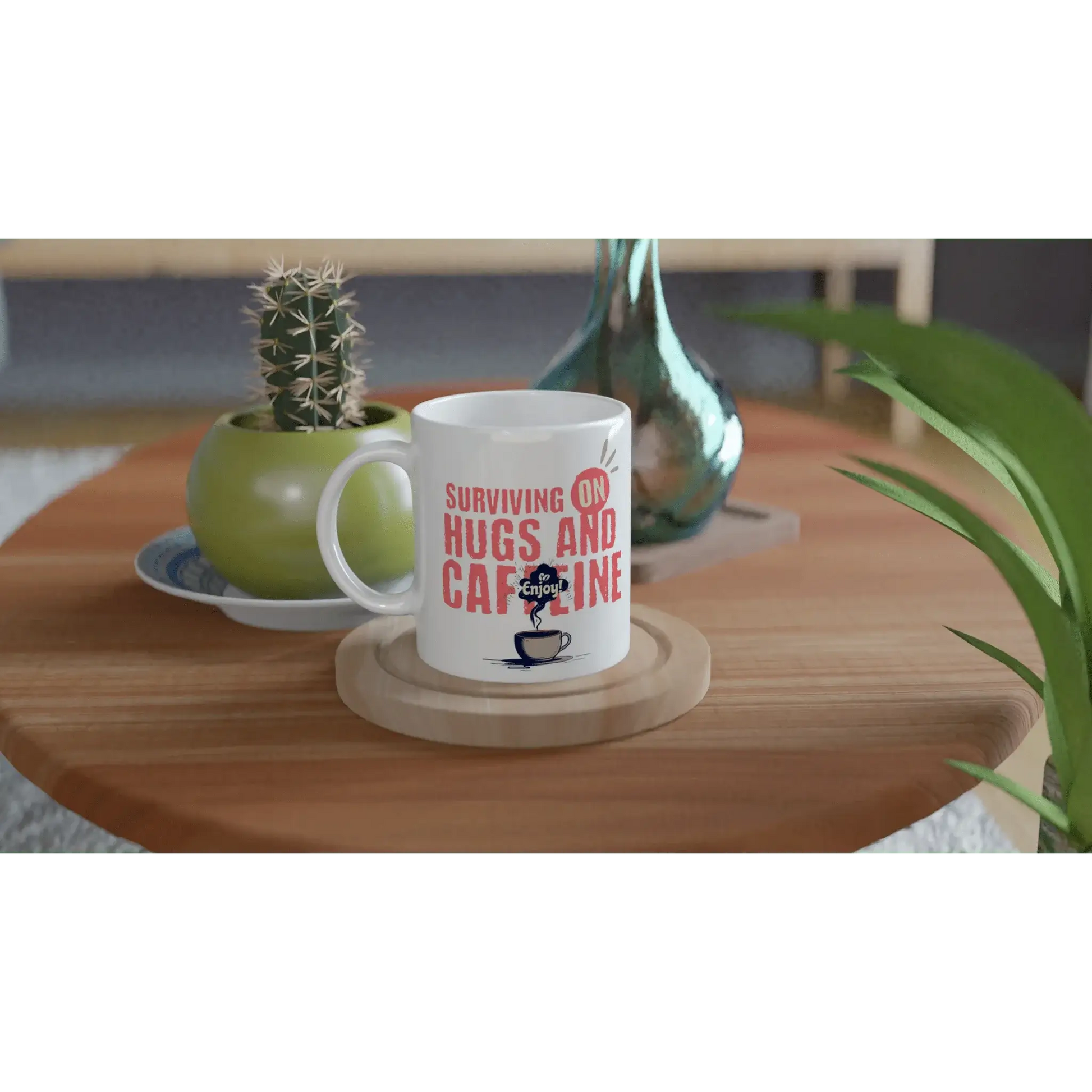 White 11oz Ceramic Mug - Mood In A Mug