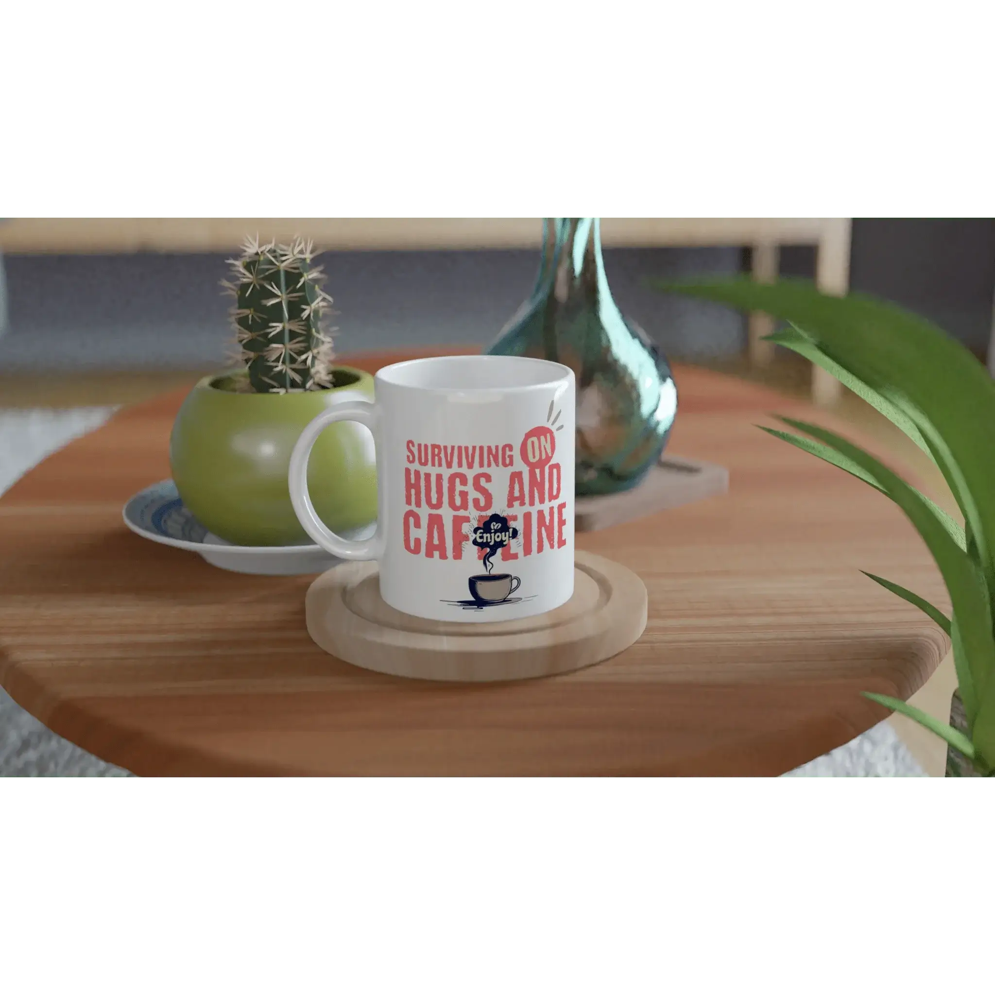 White 11oz Ceramic Mug - Mood In A Mug