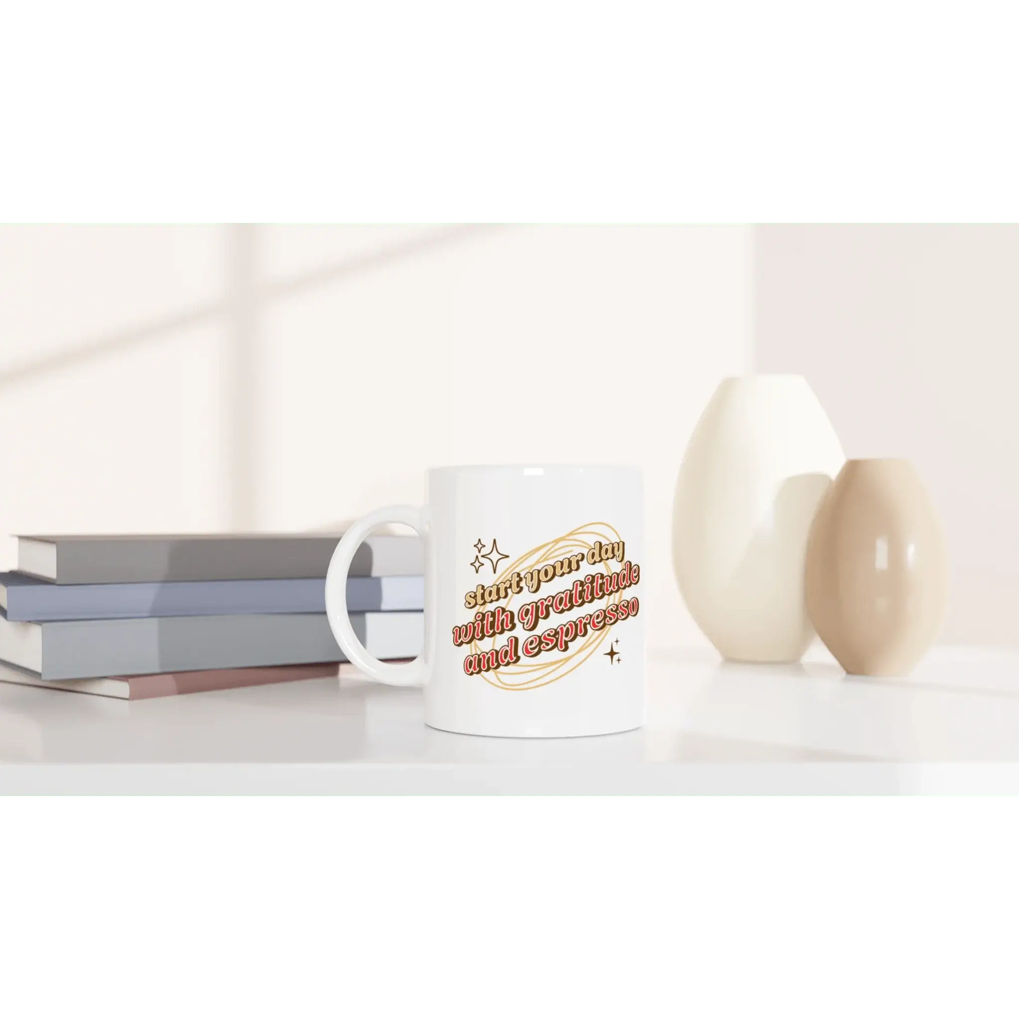 White 11oz Ceramic Mug - Mood In A Mug